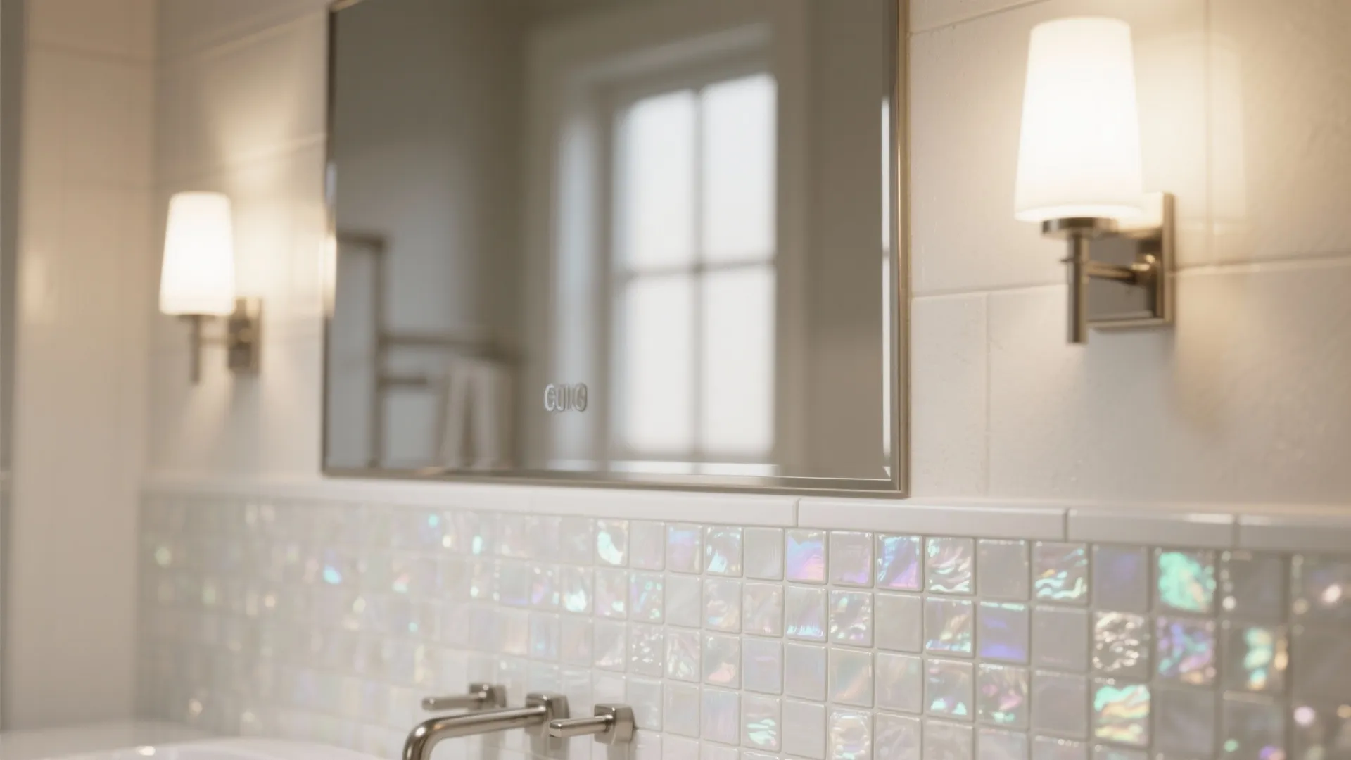 Glass Mosaic Backsplash to Bounce Light