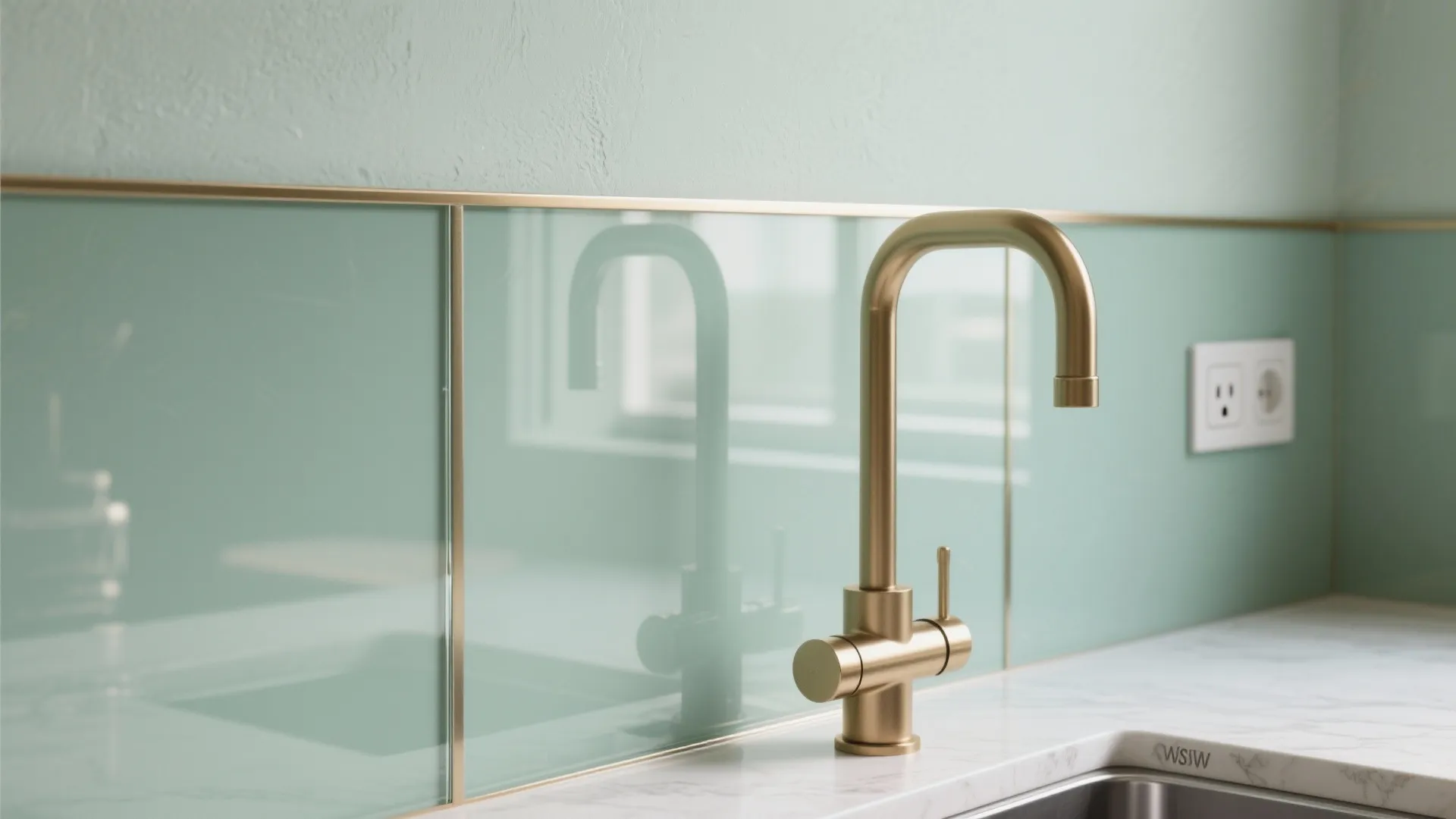 Glass Backsplash and Reflective Surfaces for Brightness