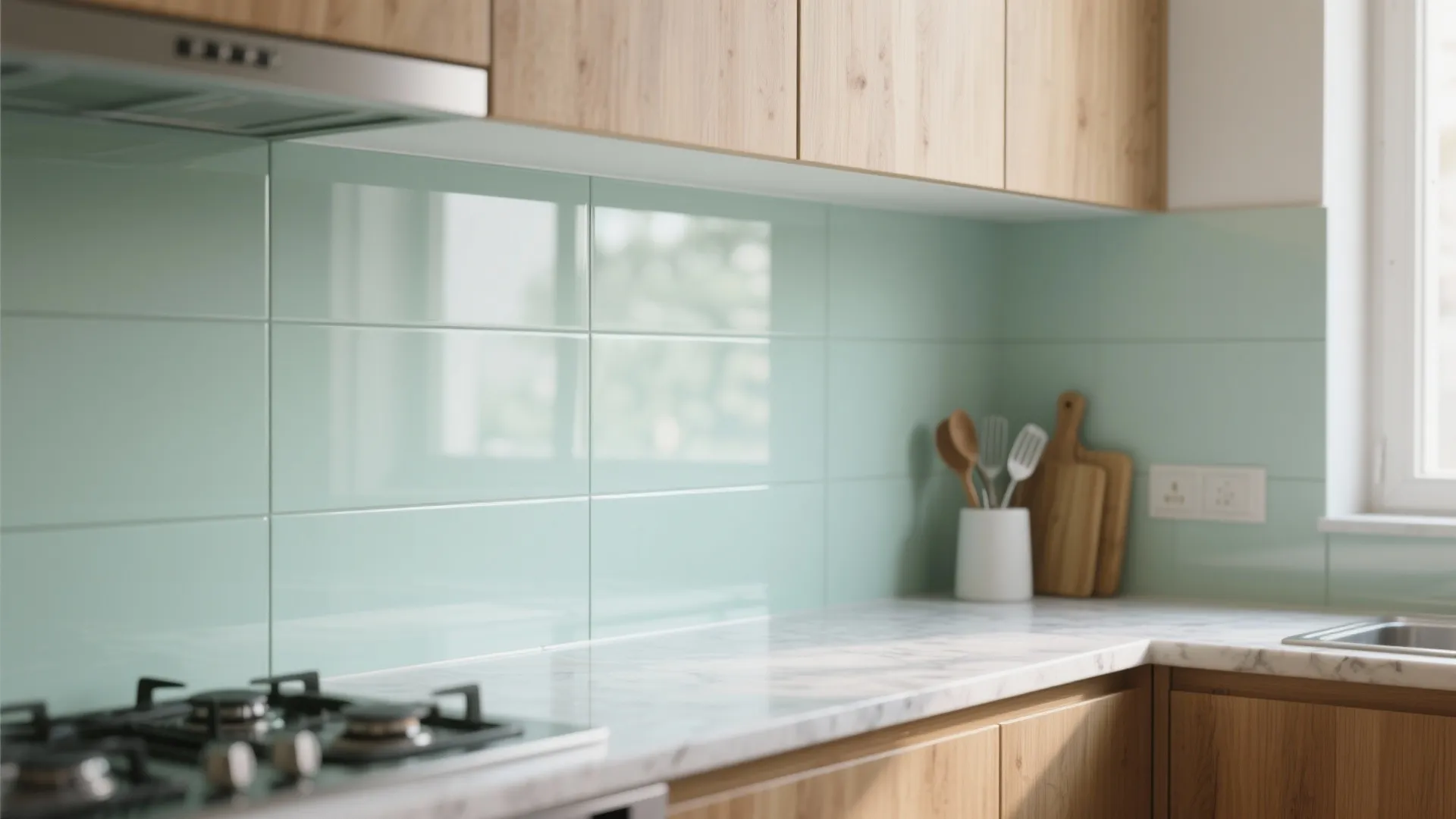 The light-boosting power of a glass backsplash