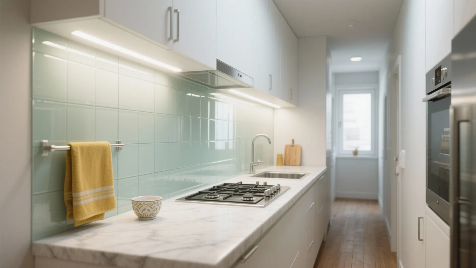 The Airy Magic of a Glass Backsplash