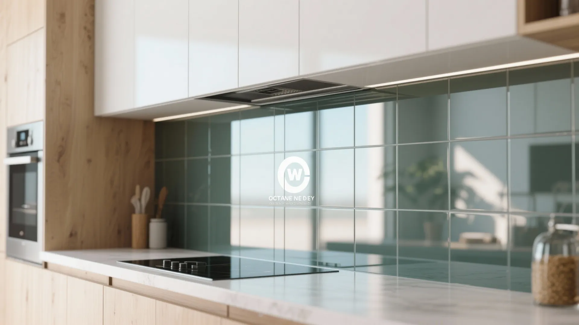 2. Glass Backsplash for Light Flow