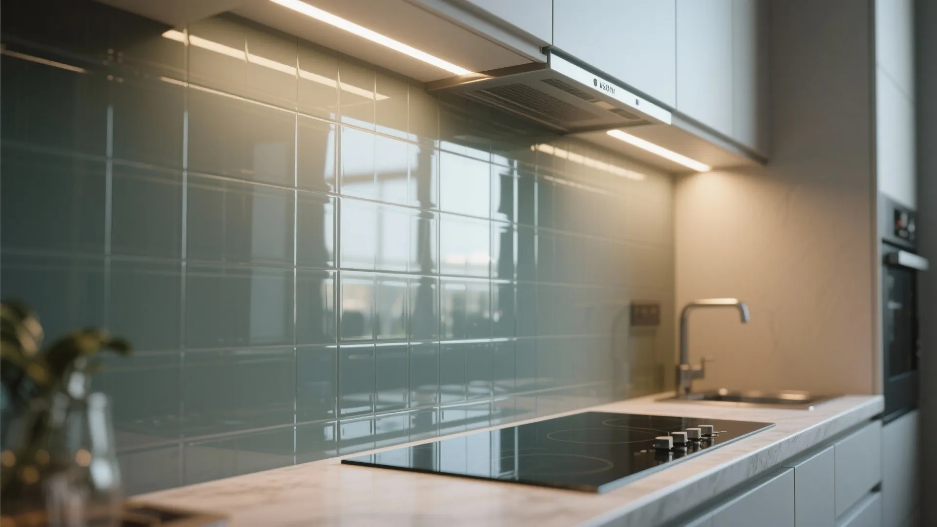Glass Backsplash Brightness