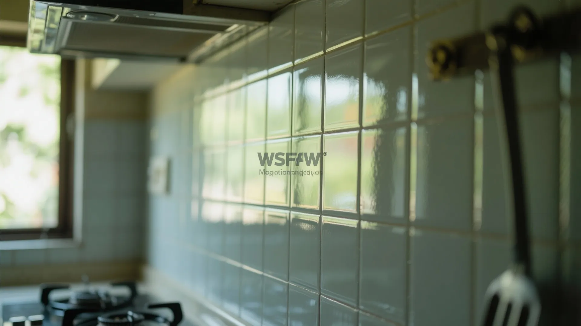 Glass Backsplash for Spacious Feel