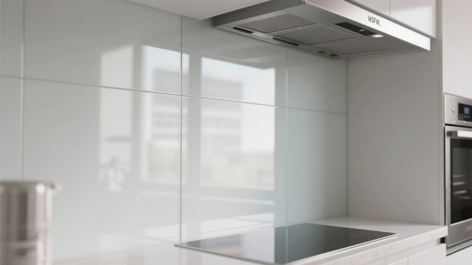 Glass Backsplash for a Brighter Kitchen