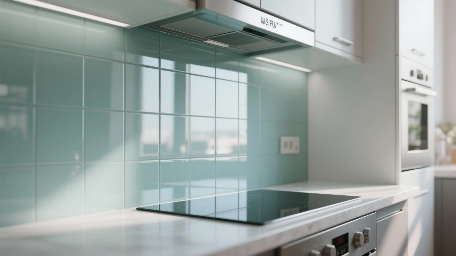 Glass Backsplash for Openness