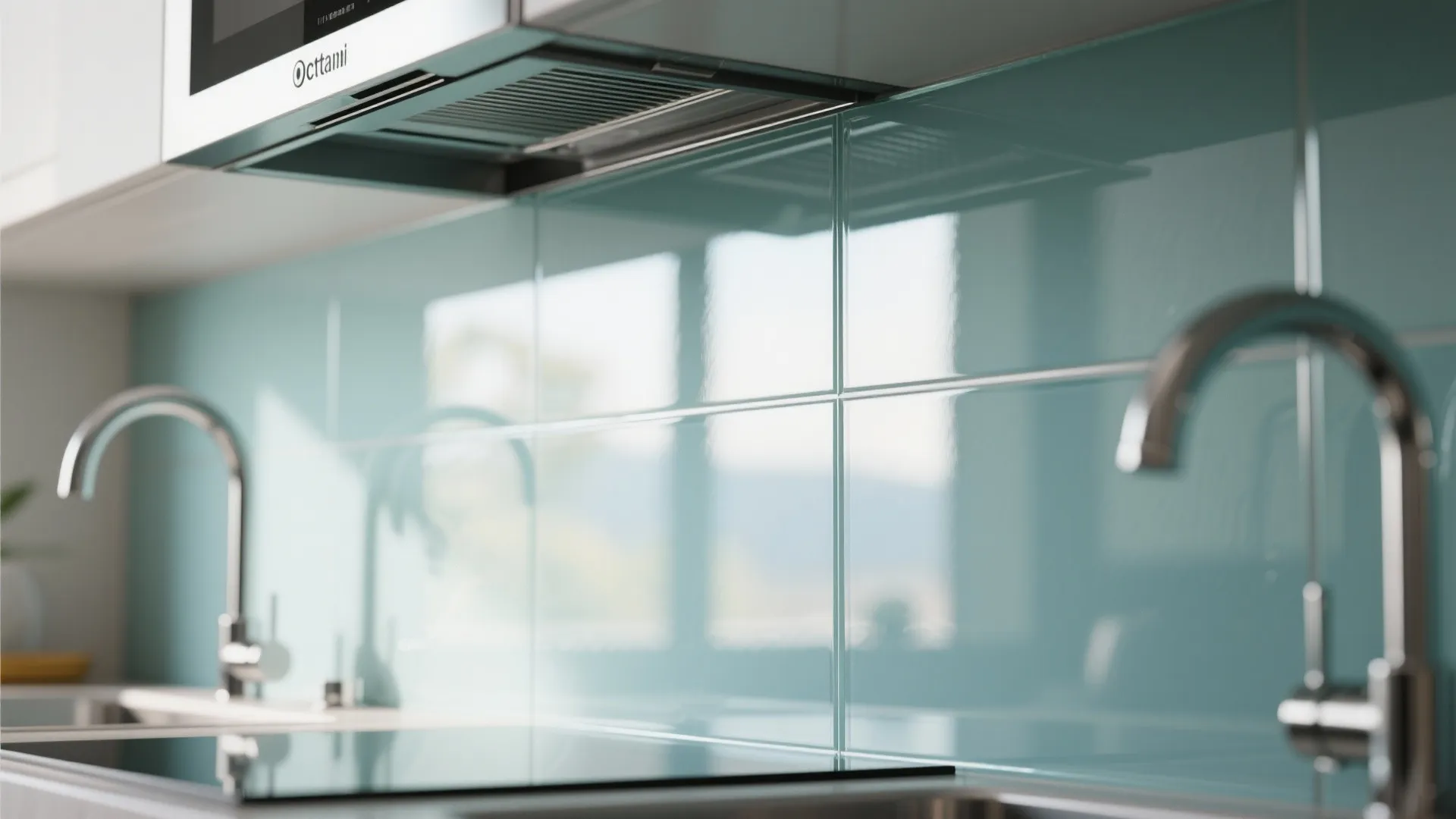 Glossy Glass Backsplash