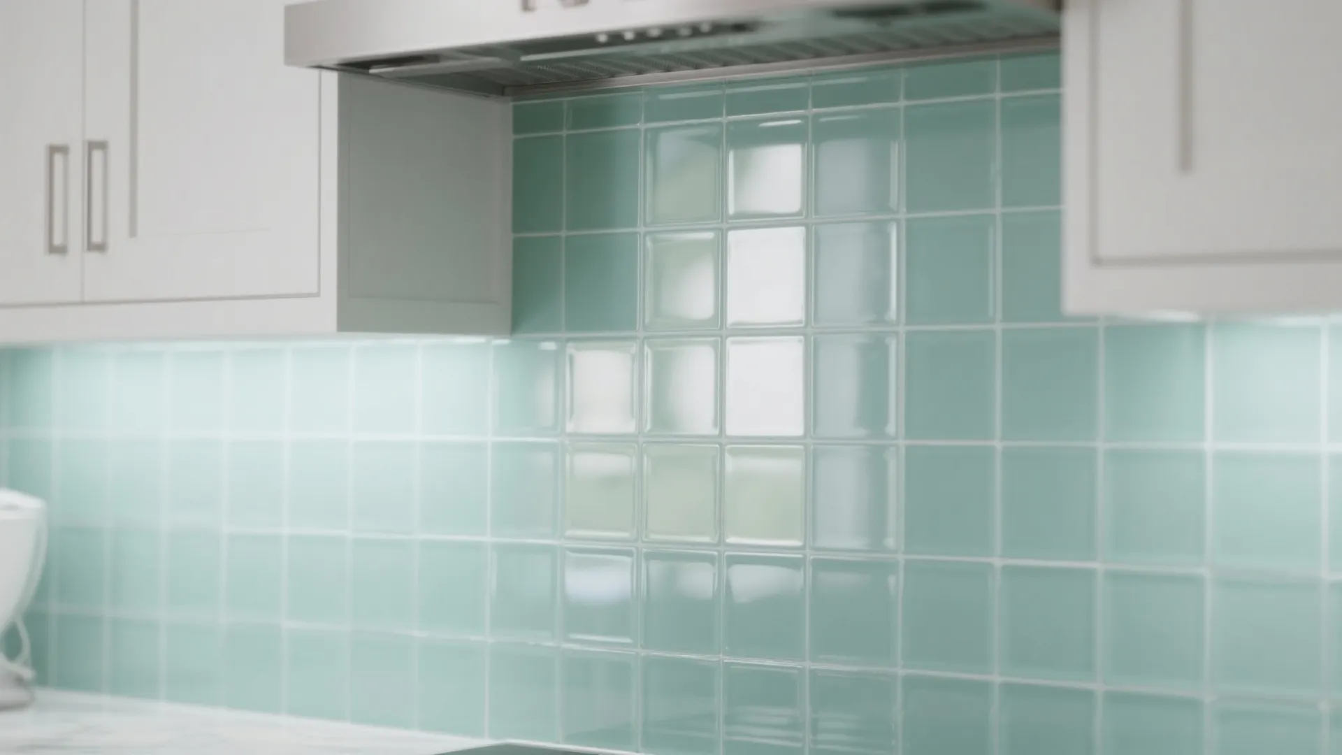Glass Backsplash for an Open Feel