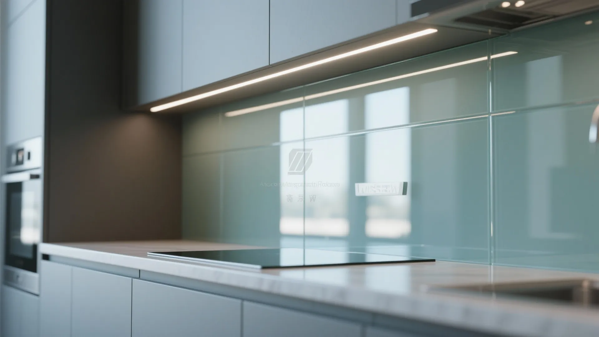 Glass Backsplash for Openness