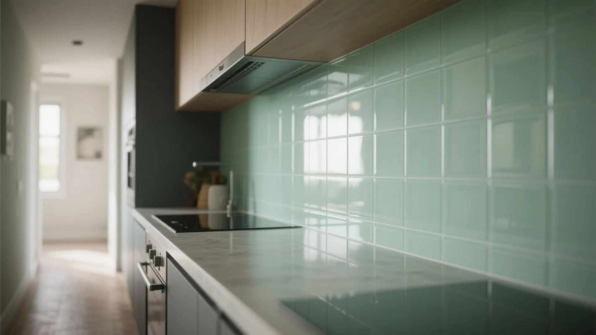 Glass Backsplash for Openness