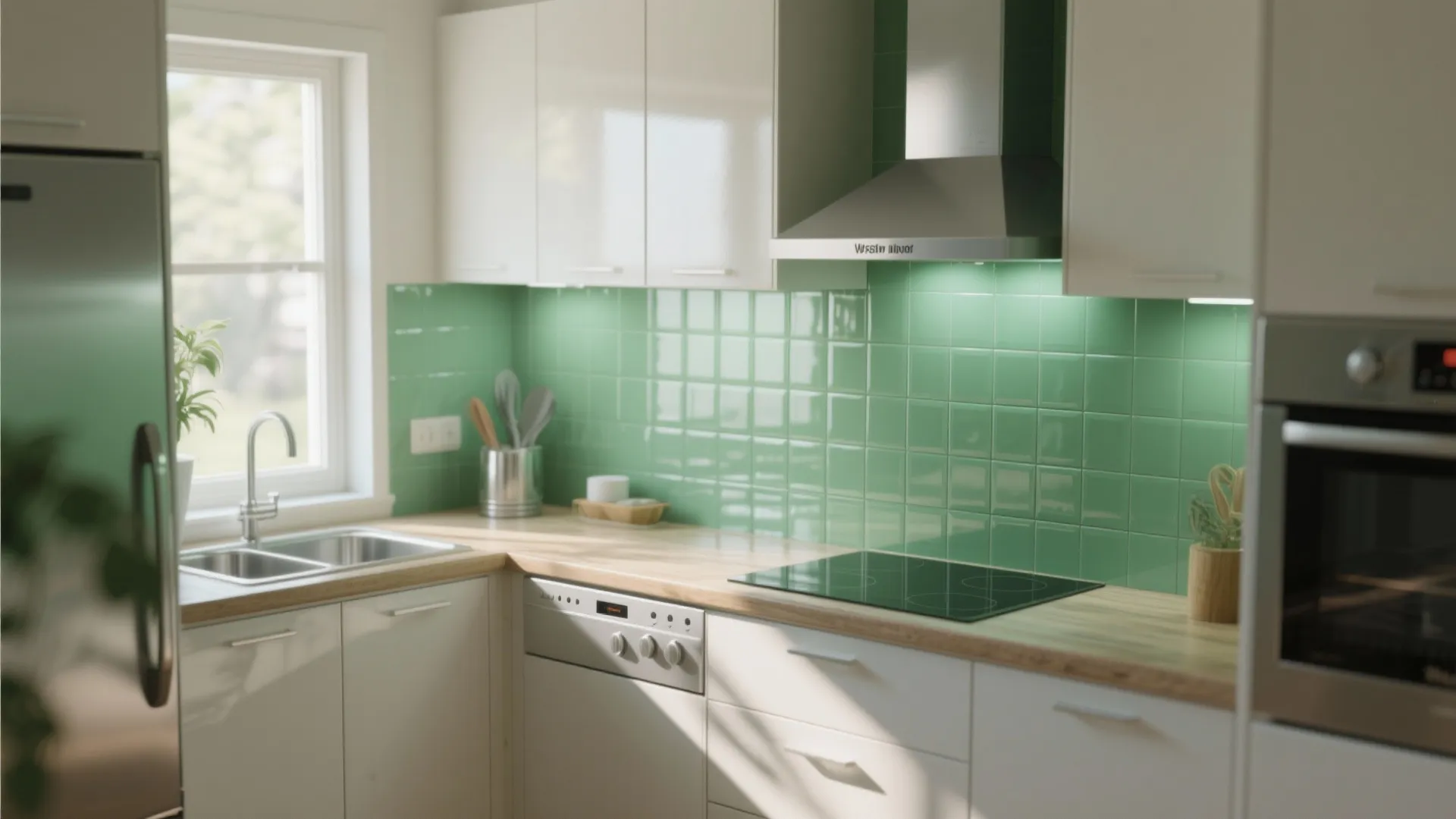 3. Glass Backsplash Tiles