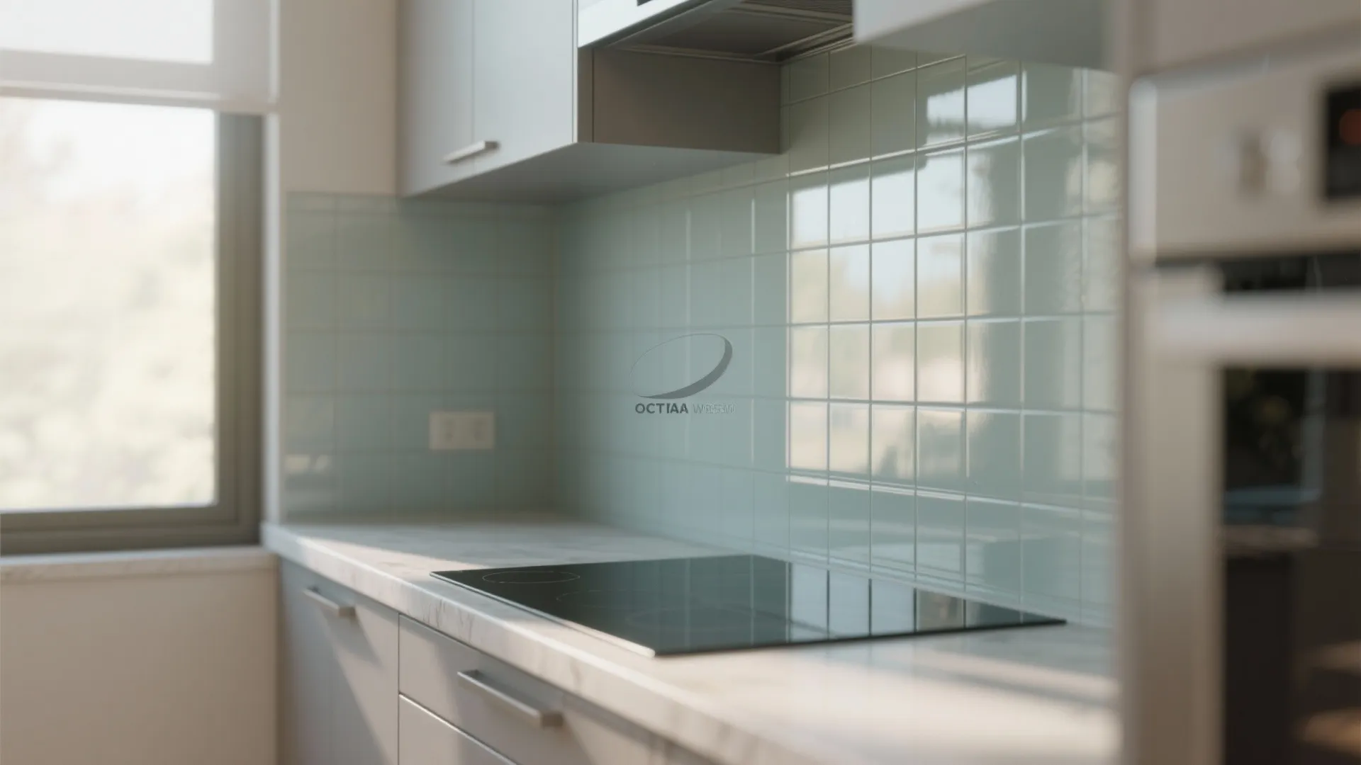 Glass Backsplash for Light Flow