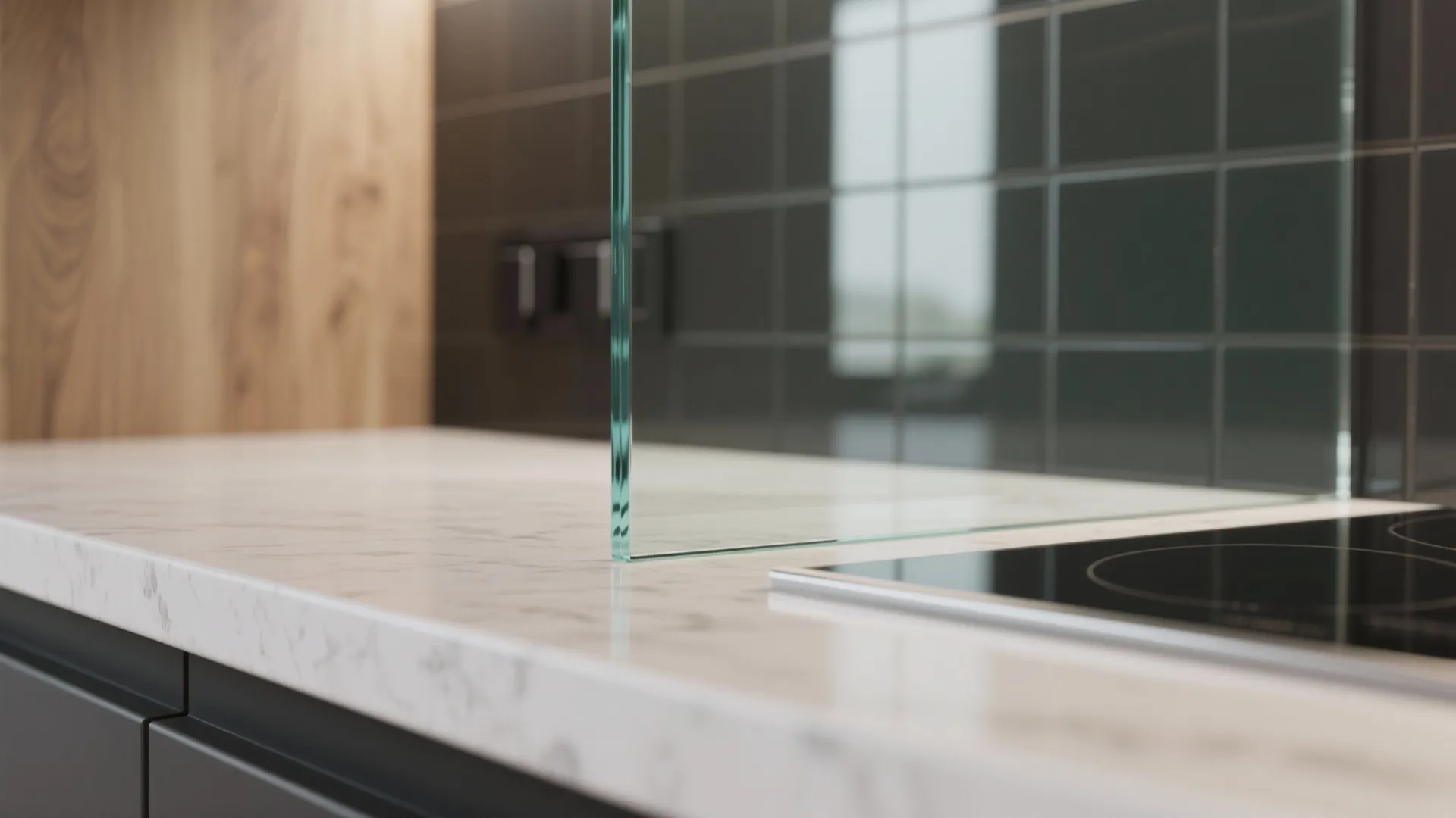 Glass Backsplash and Reflective Surfaces