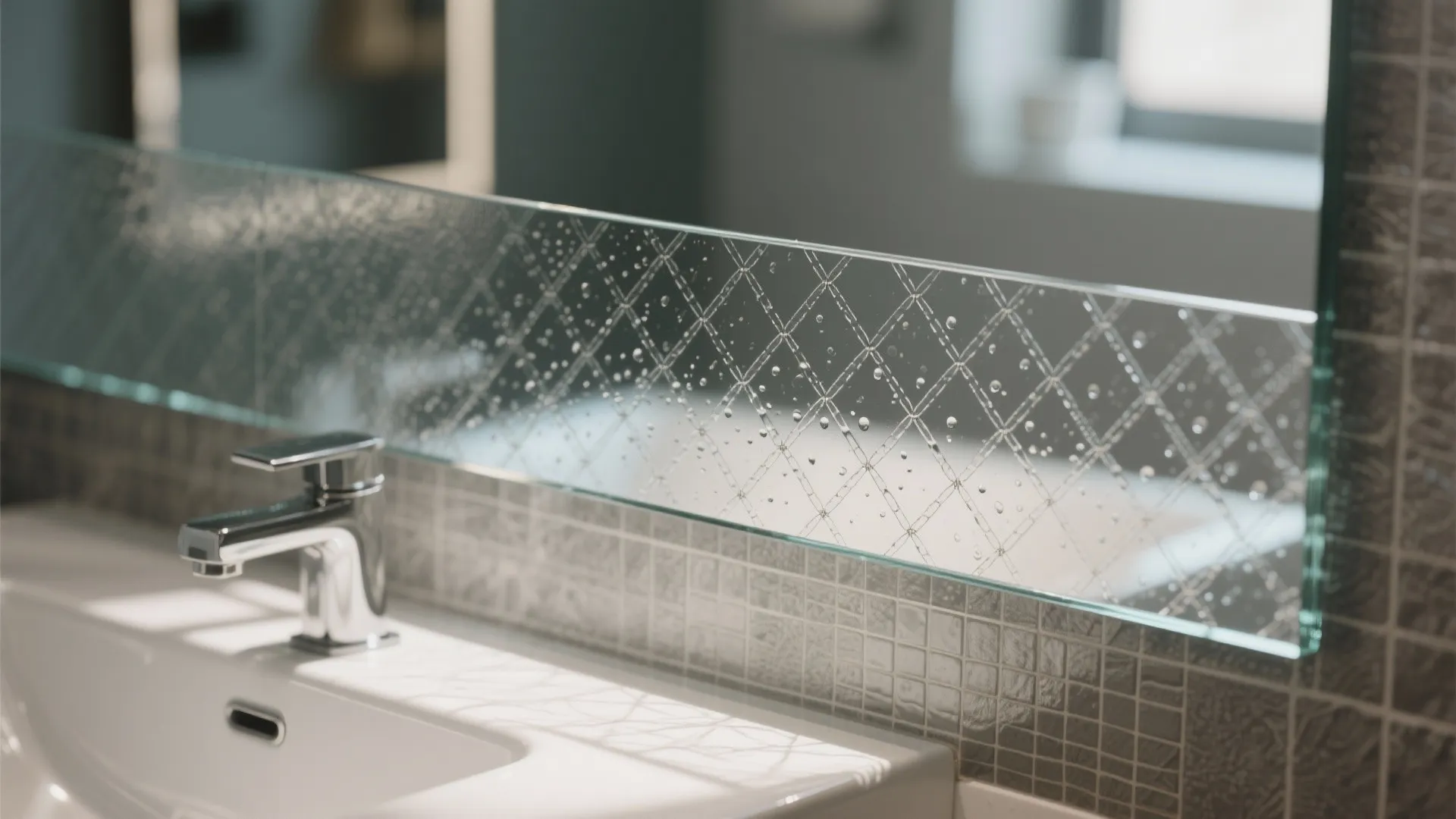 Glass Backsplash for Visual Depth