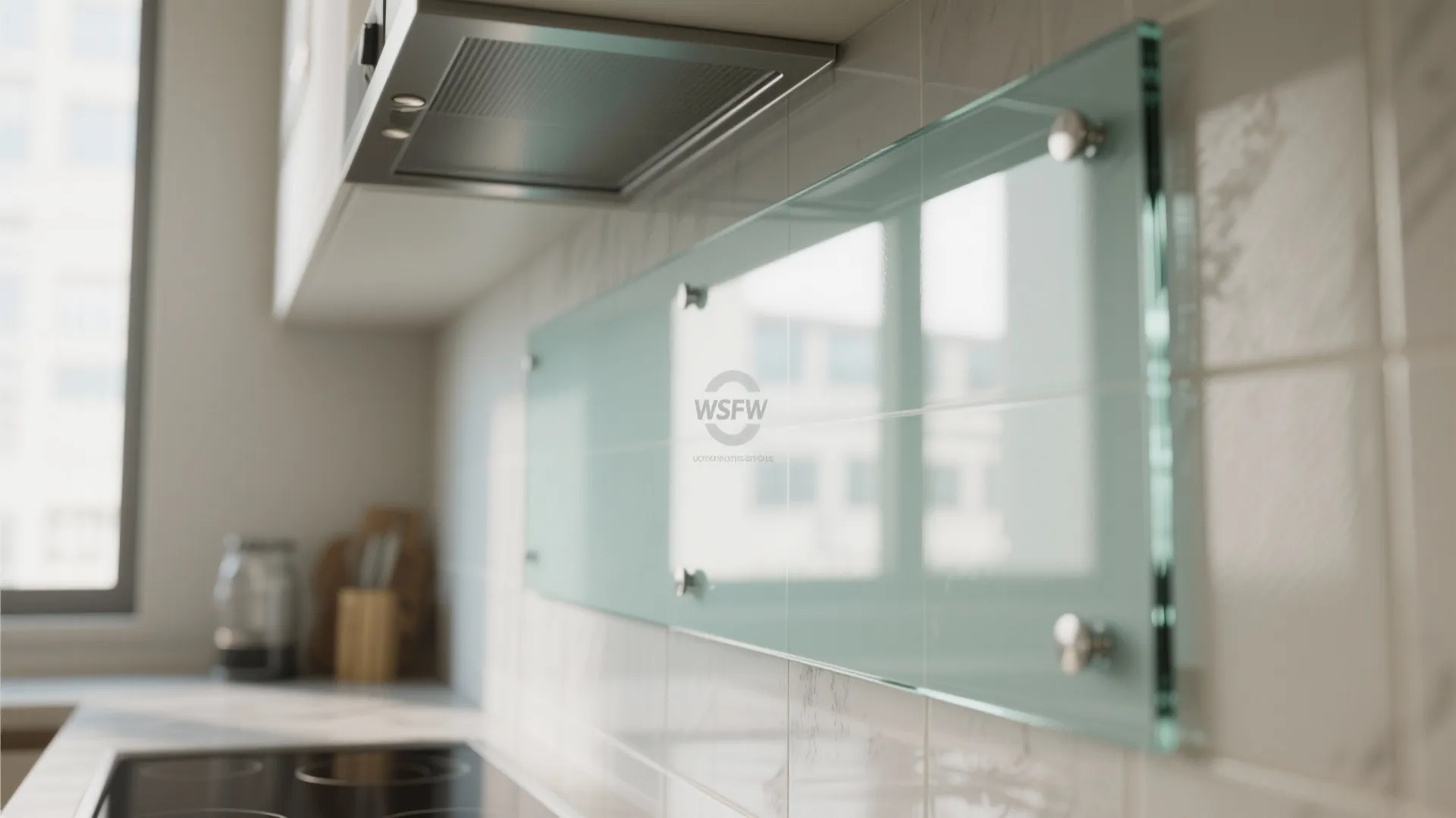 Glass Backsplash for Airy Kitchens