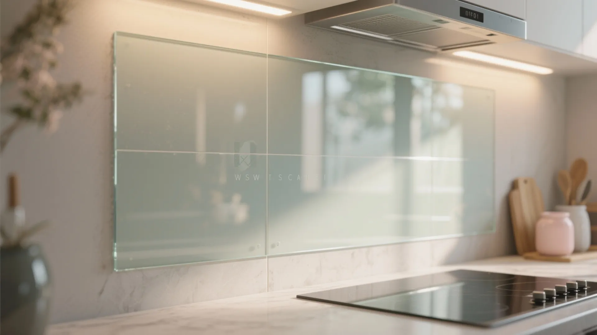 Glass Backsplash for Transparency