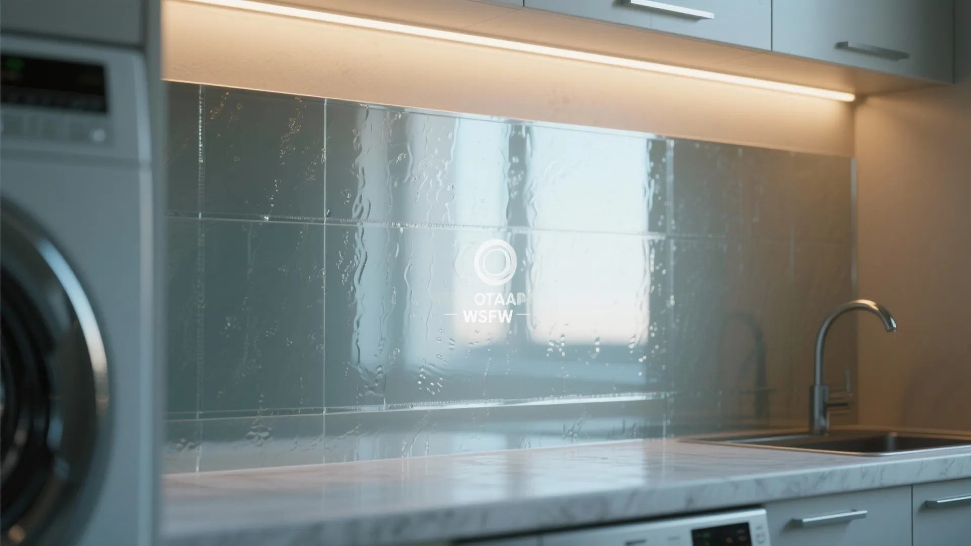 Glass Backsplash for Brightness