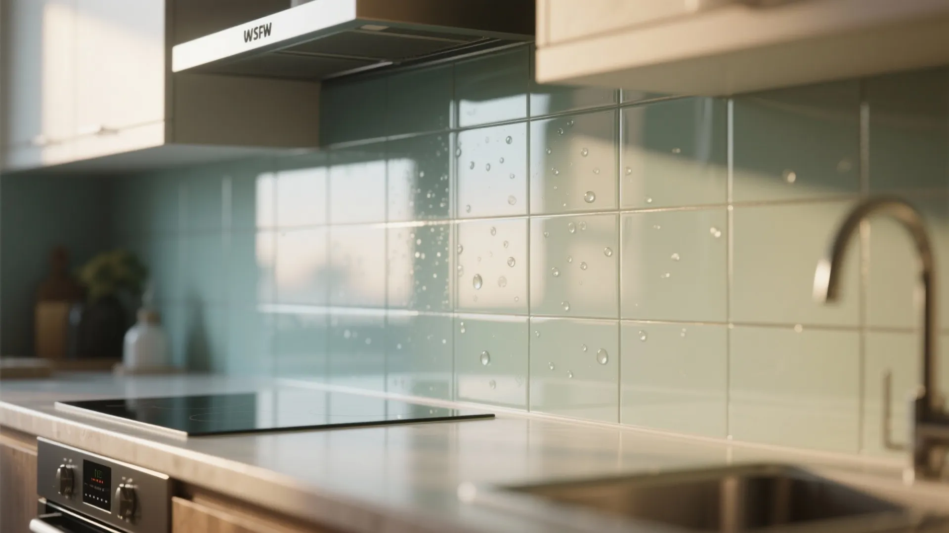 Glass Backsplash for Openness