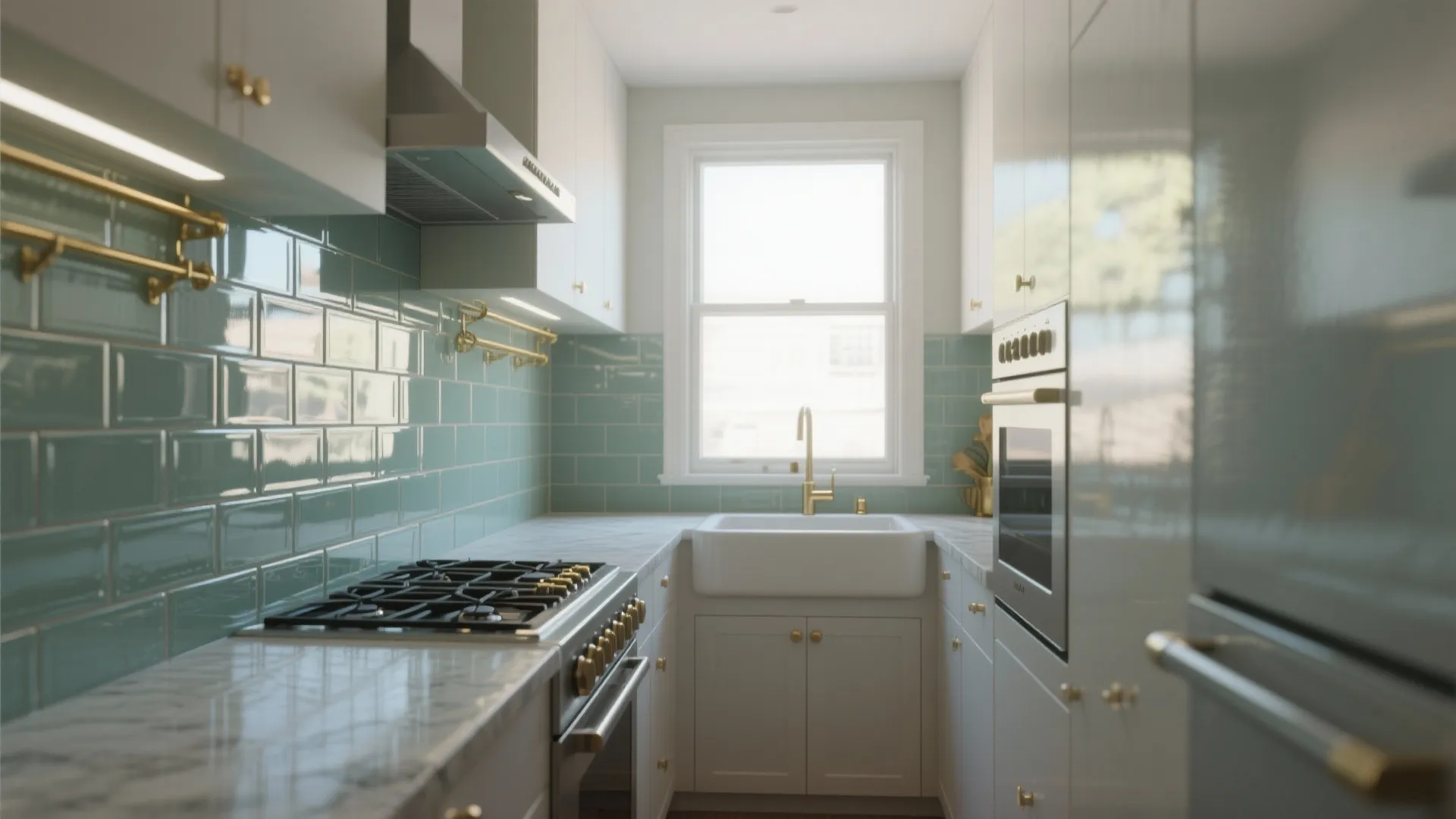 Glass Backsplash for Openness