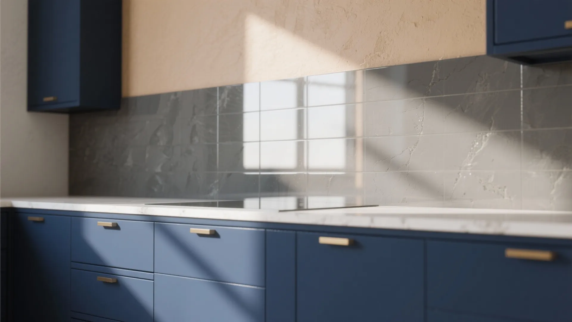 [Section] Glass Backsplash and Two Tone Wall Palette