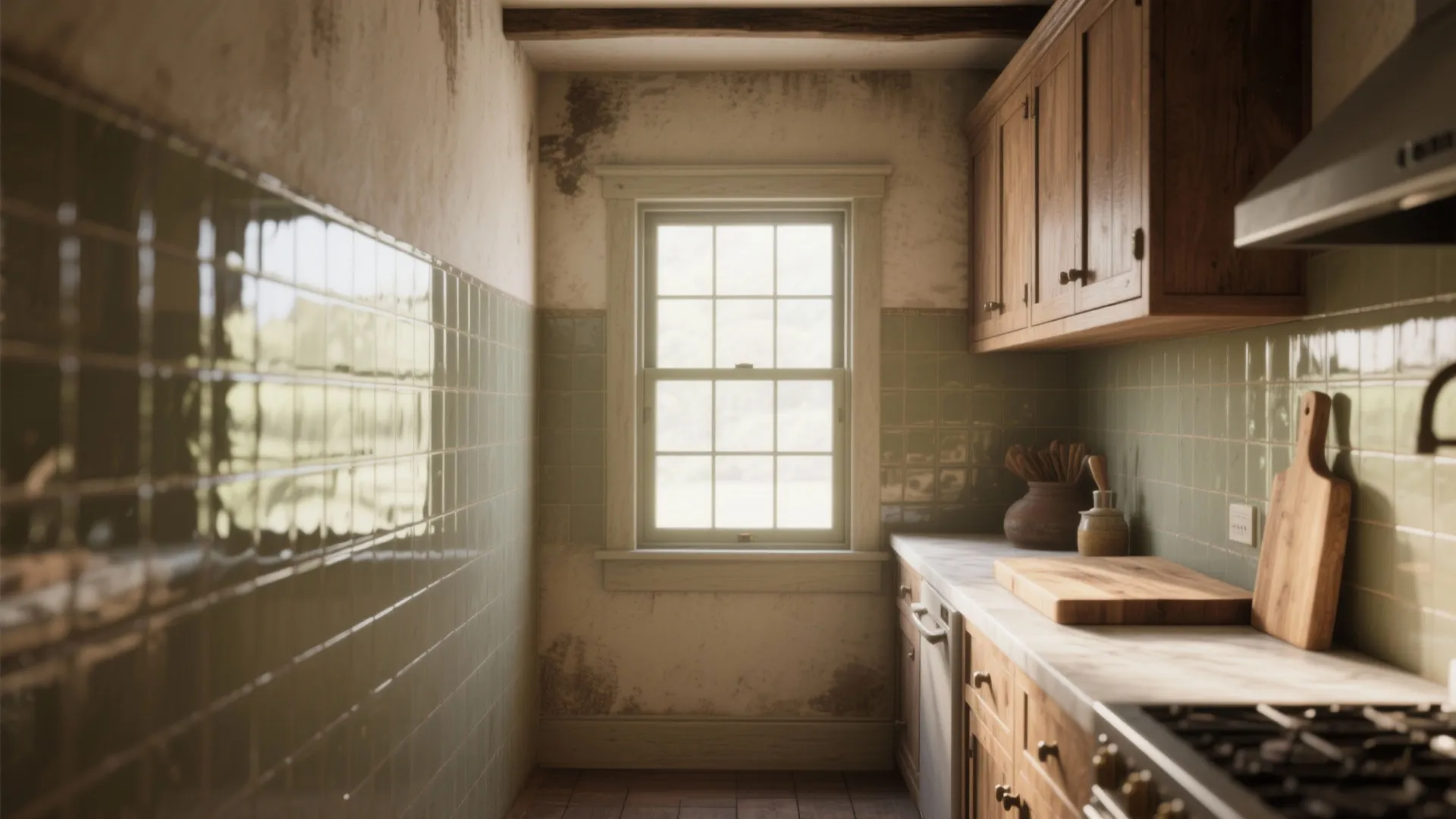 4. Glass Backsplash for Airiness
