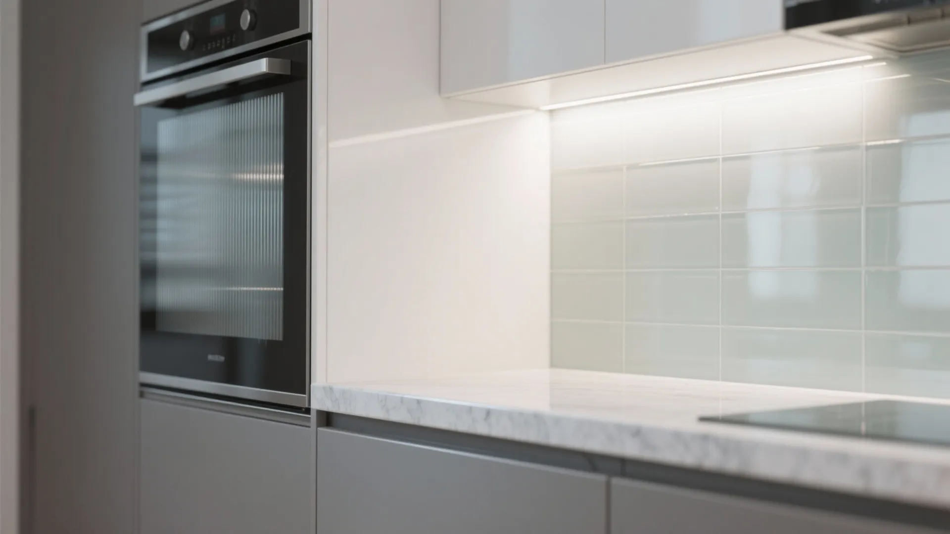 Glass, gloss, and reflective finishes to bounce light