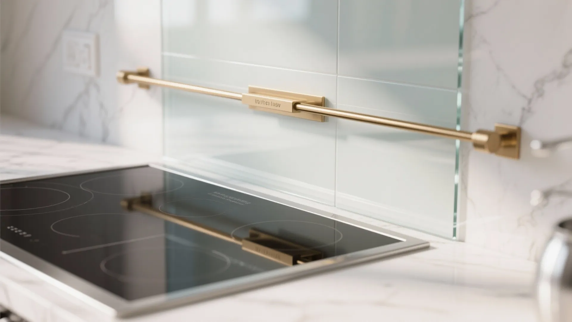 3) Glass Backsplash and Reflective Finishes