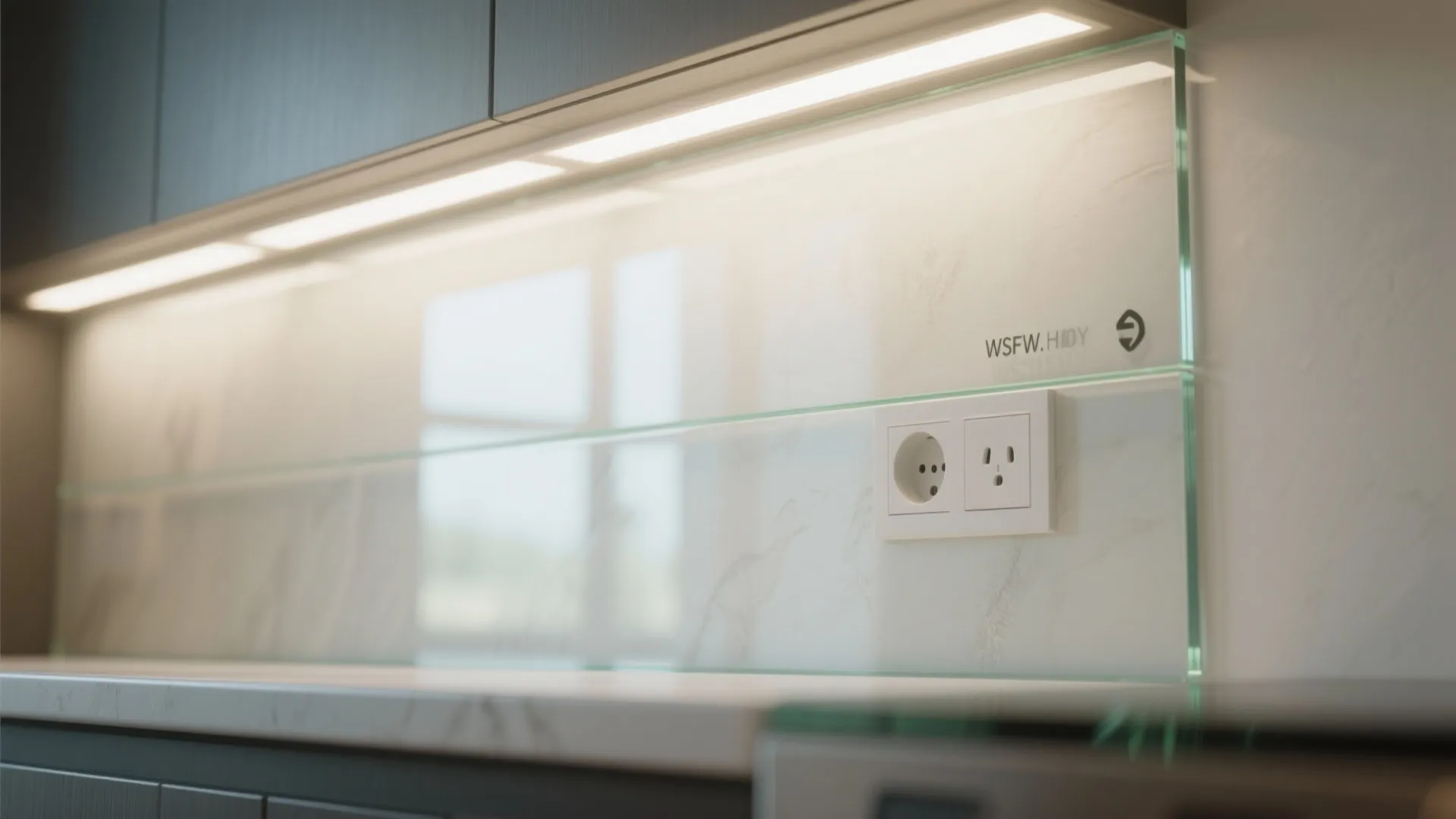 The Airy Magic of a Glass Backsplash