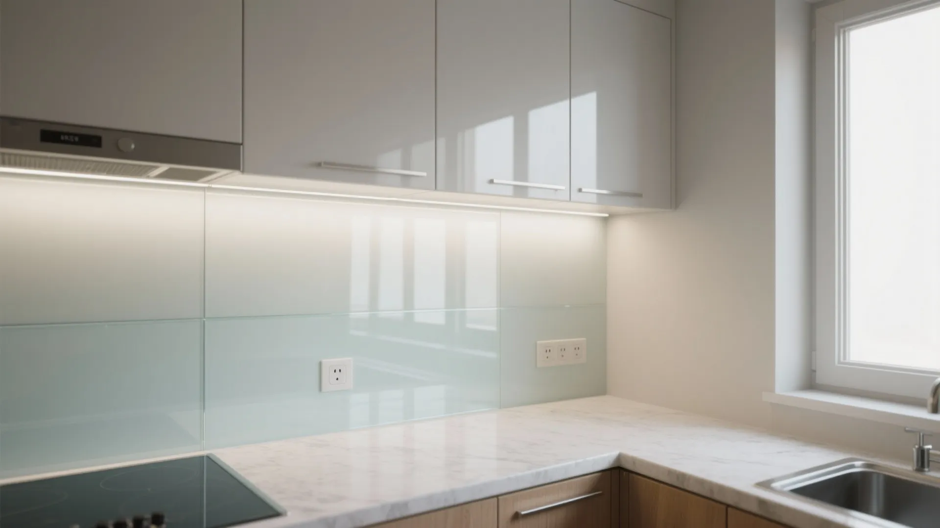 Glass Backsplash’s Airy Lining