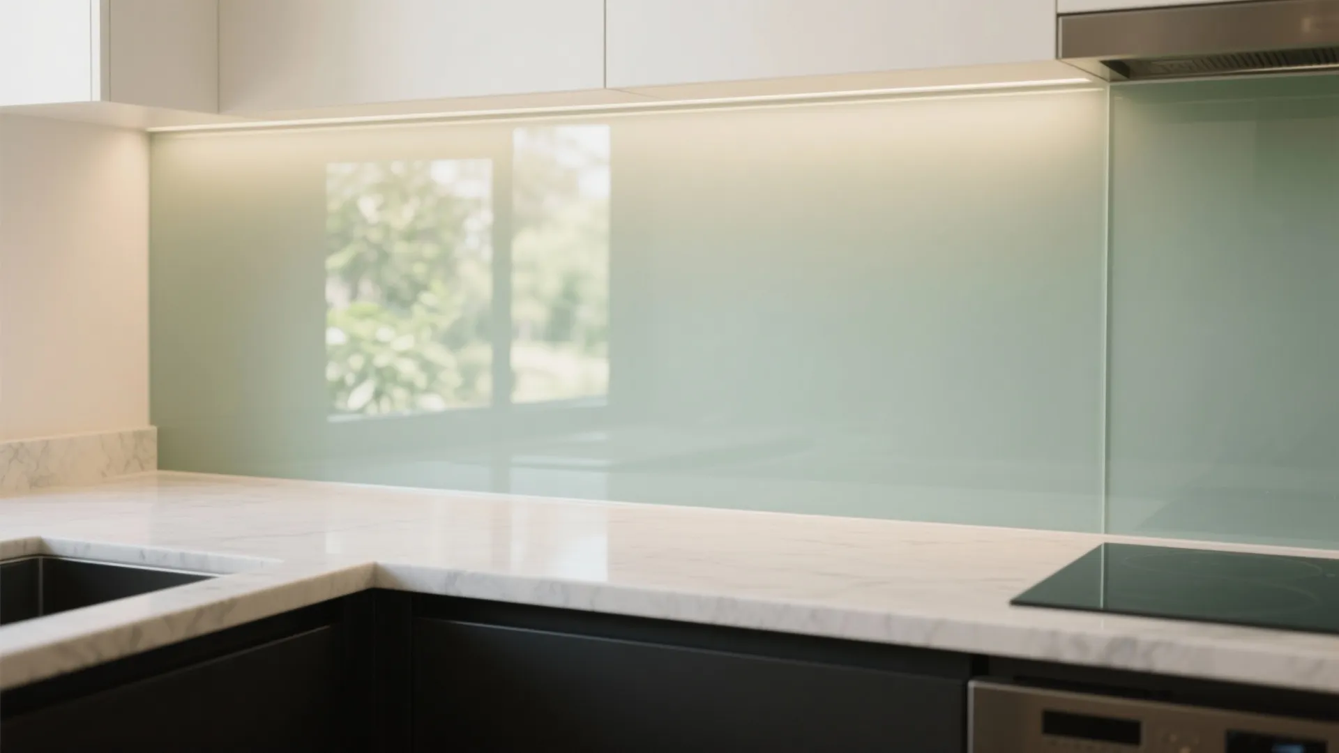 Glass Backsplash for Light, Clean Lines