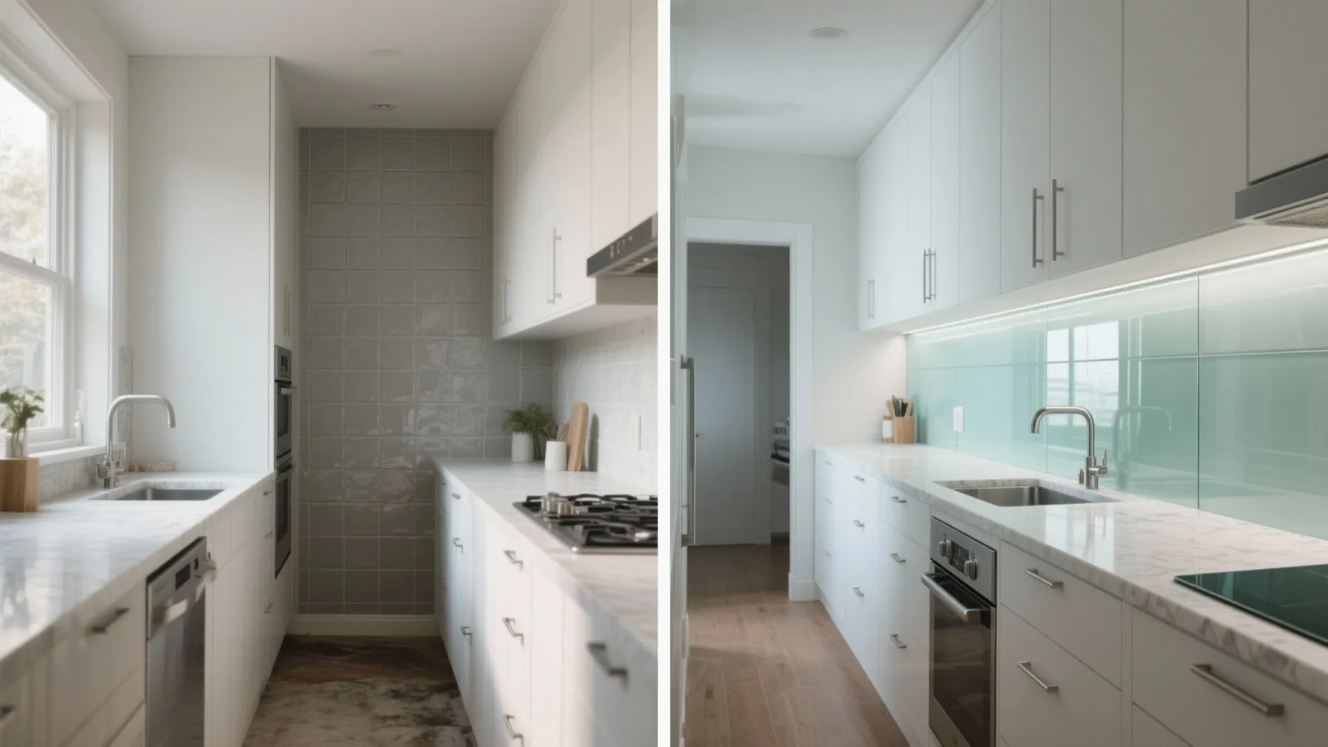 Glass Backsplash and Reflective Surfaces