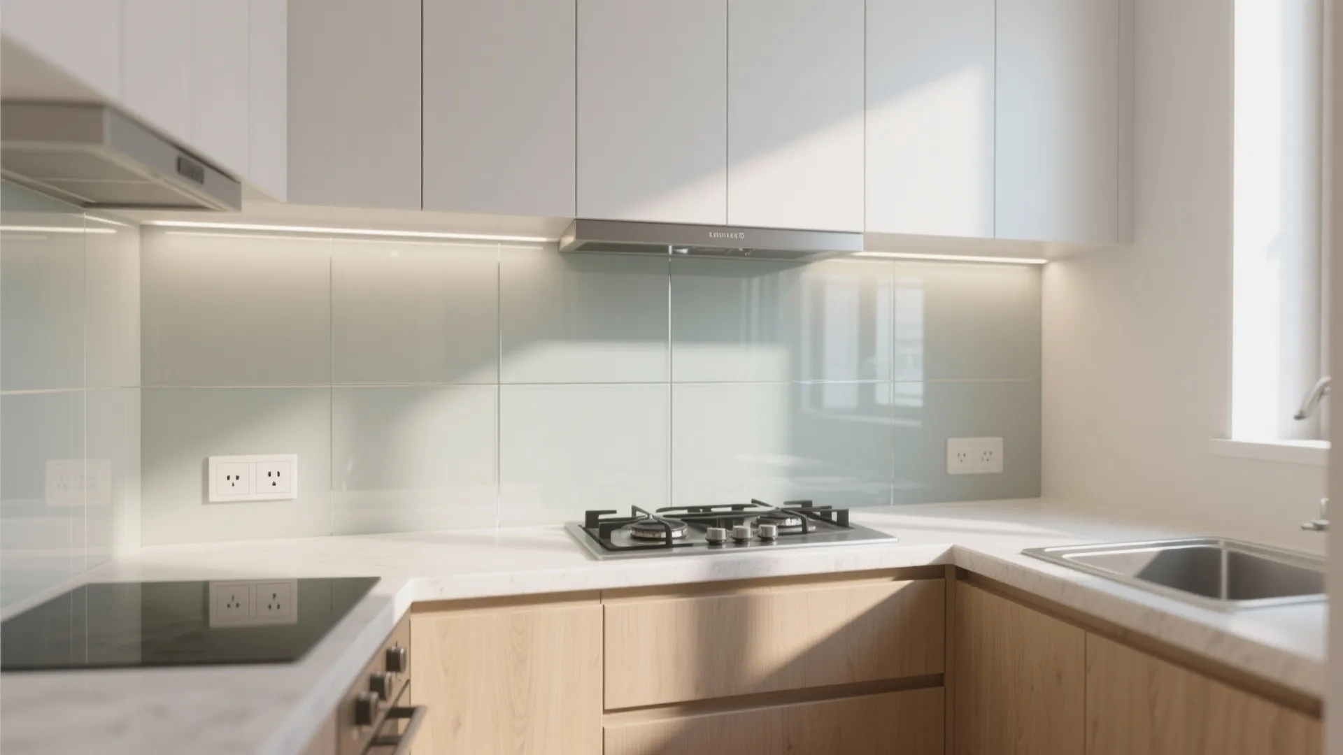 Glass Backsplash’s Airy Light