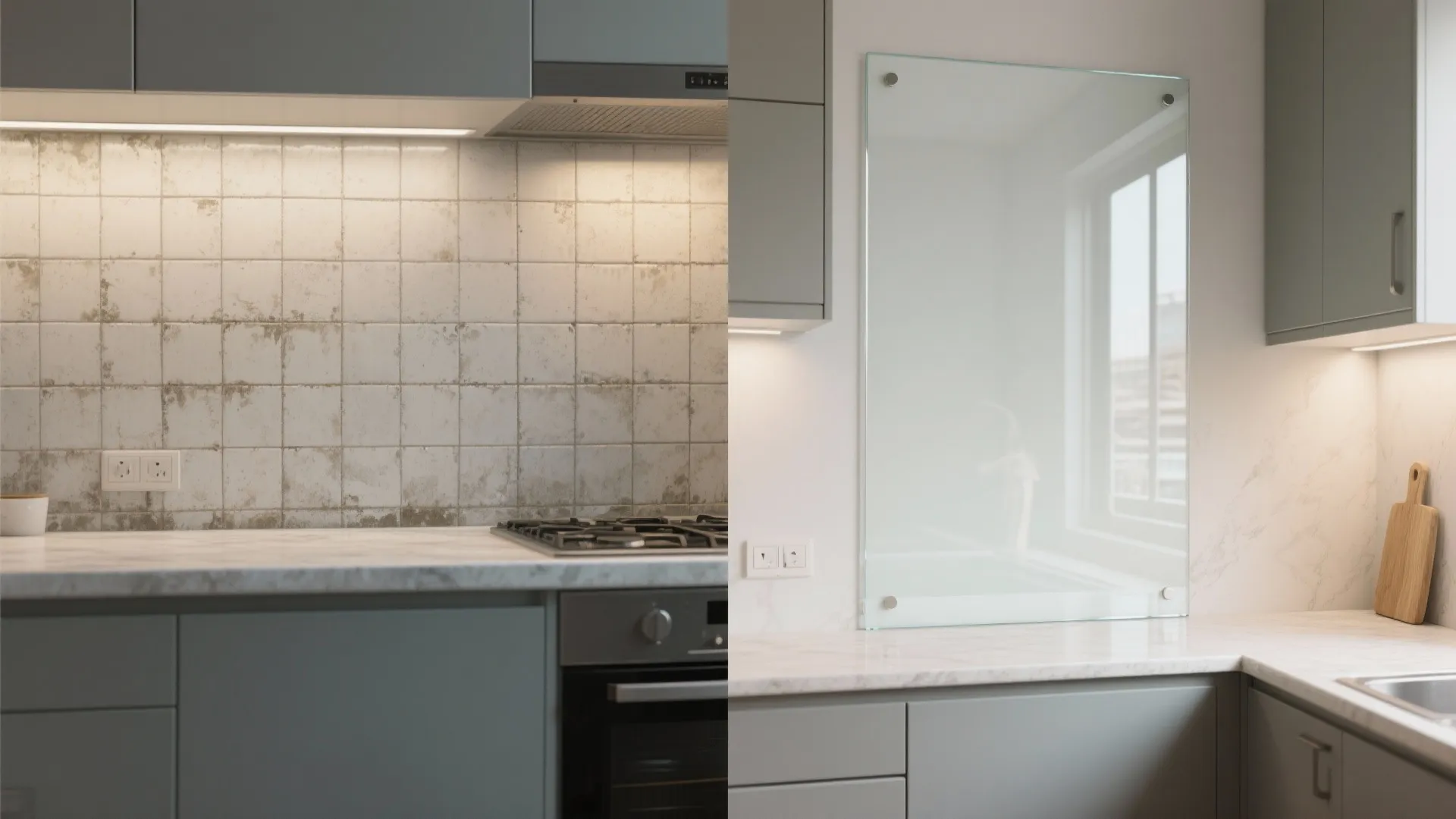 The Airy Impact of a Glass Backsplash