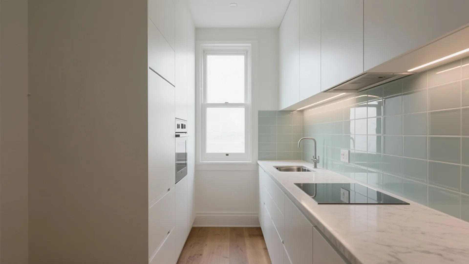 Glass Backsplash for Light, Depth, and Easy Cleaning