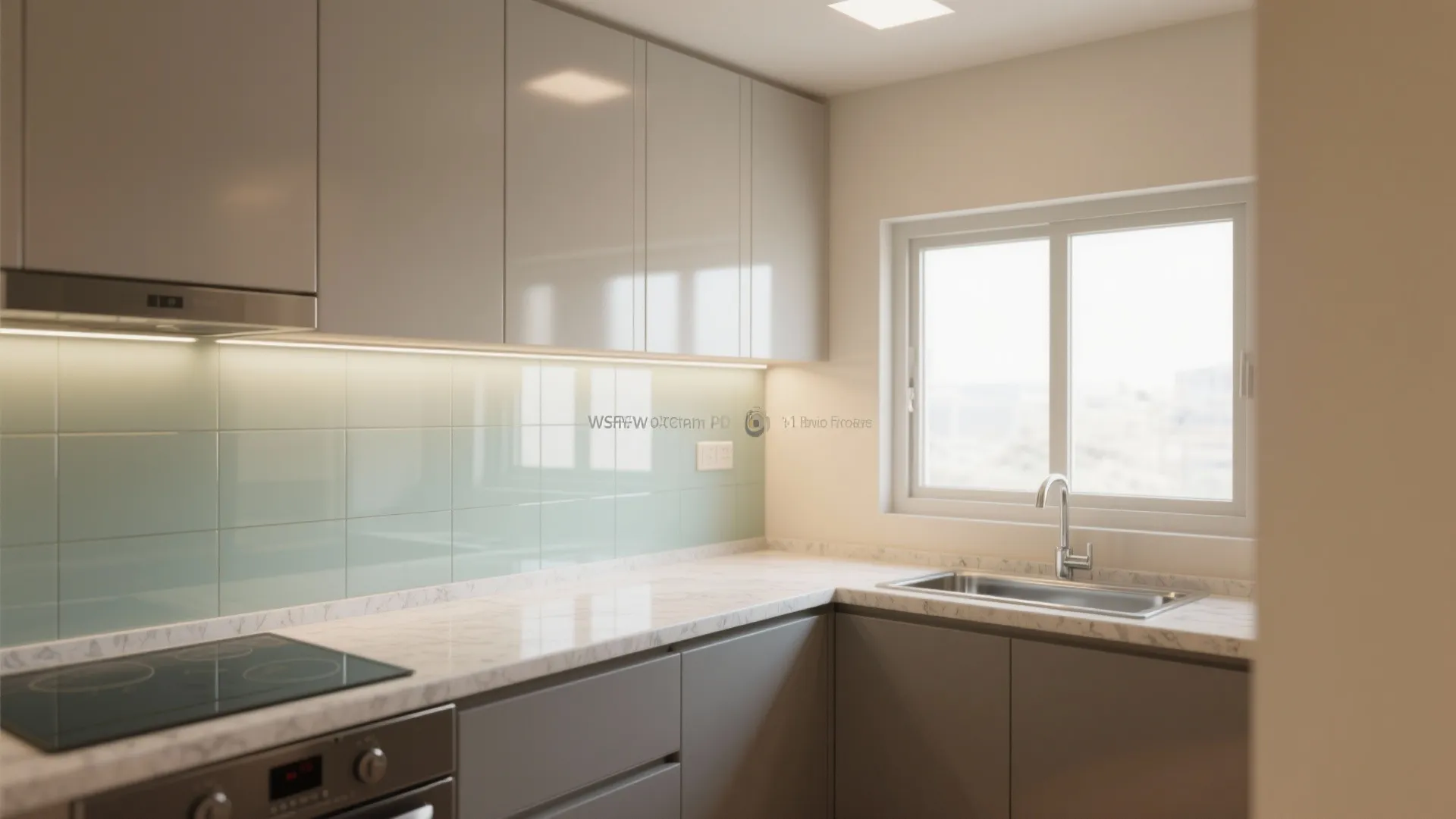 Glass Backsplash and Reflective Finishes to Boost Light