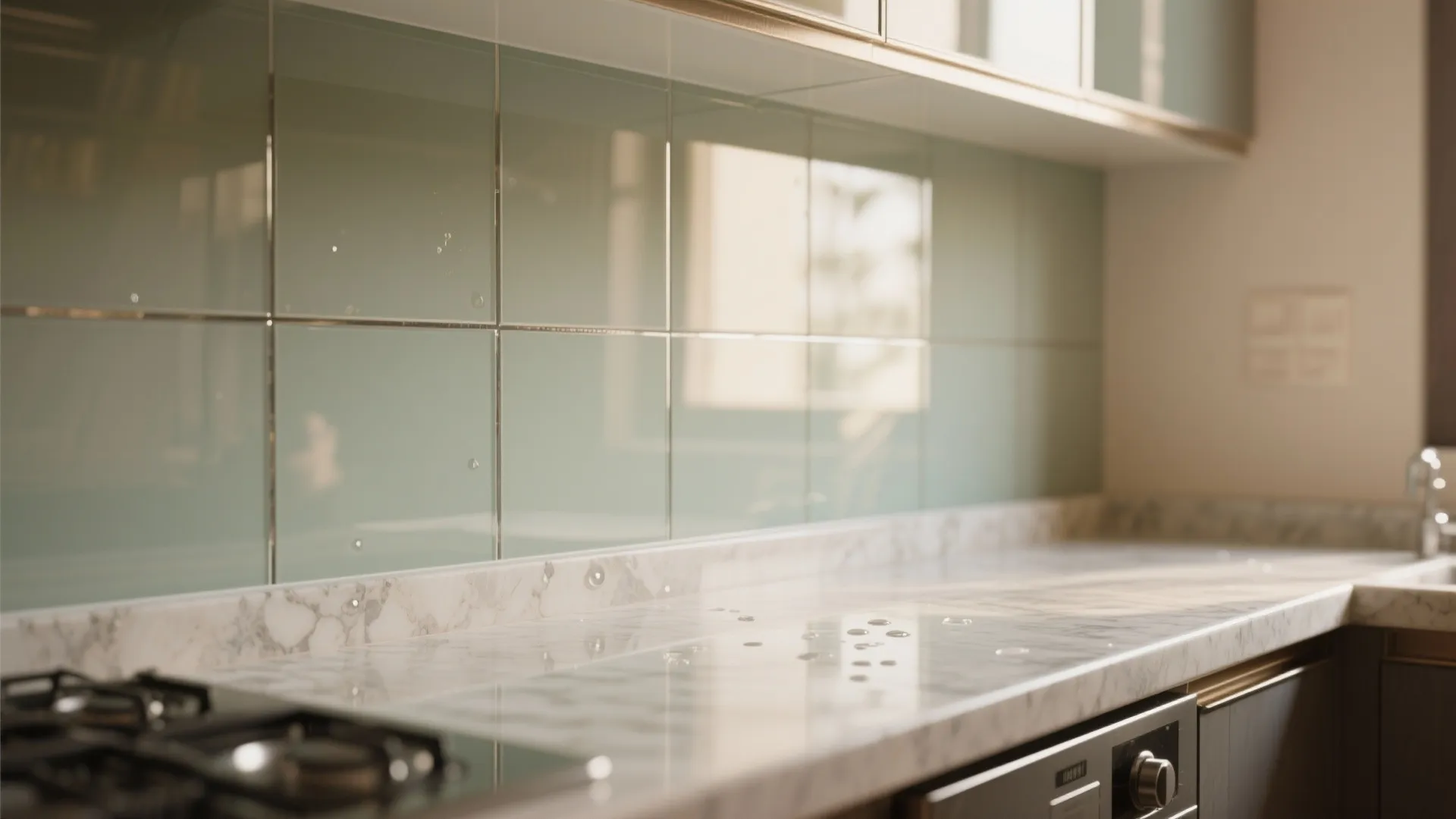 Glass Backsplash and Light-Bounce Surfaces