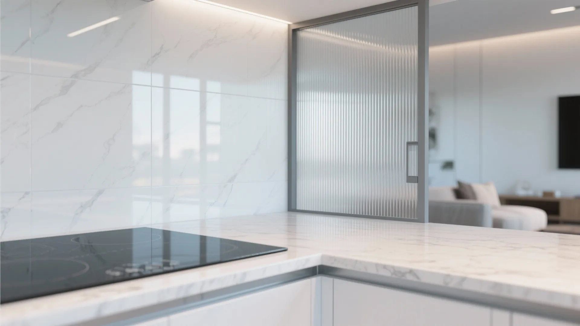 [Section: Inspiration 3] Glass Backsplash and See-Through Elements