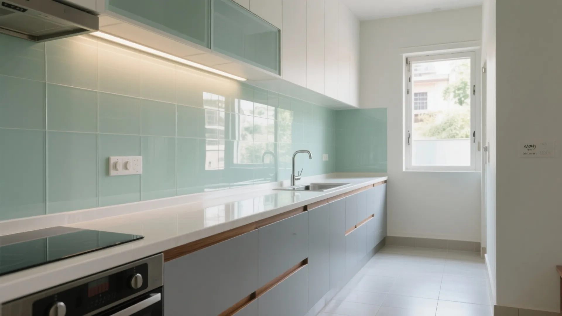 Glass Backsplashes, View Lines, and Matte Underfoot