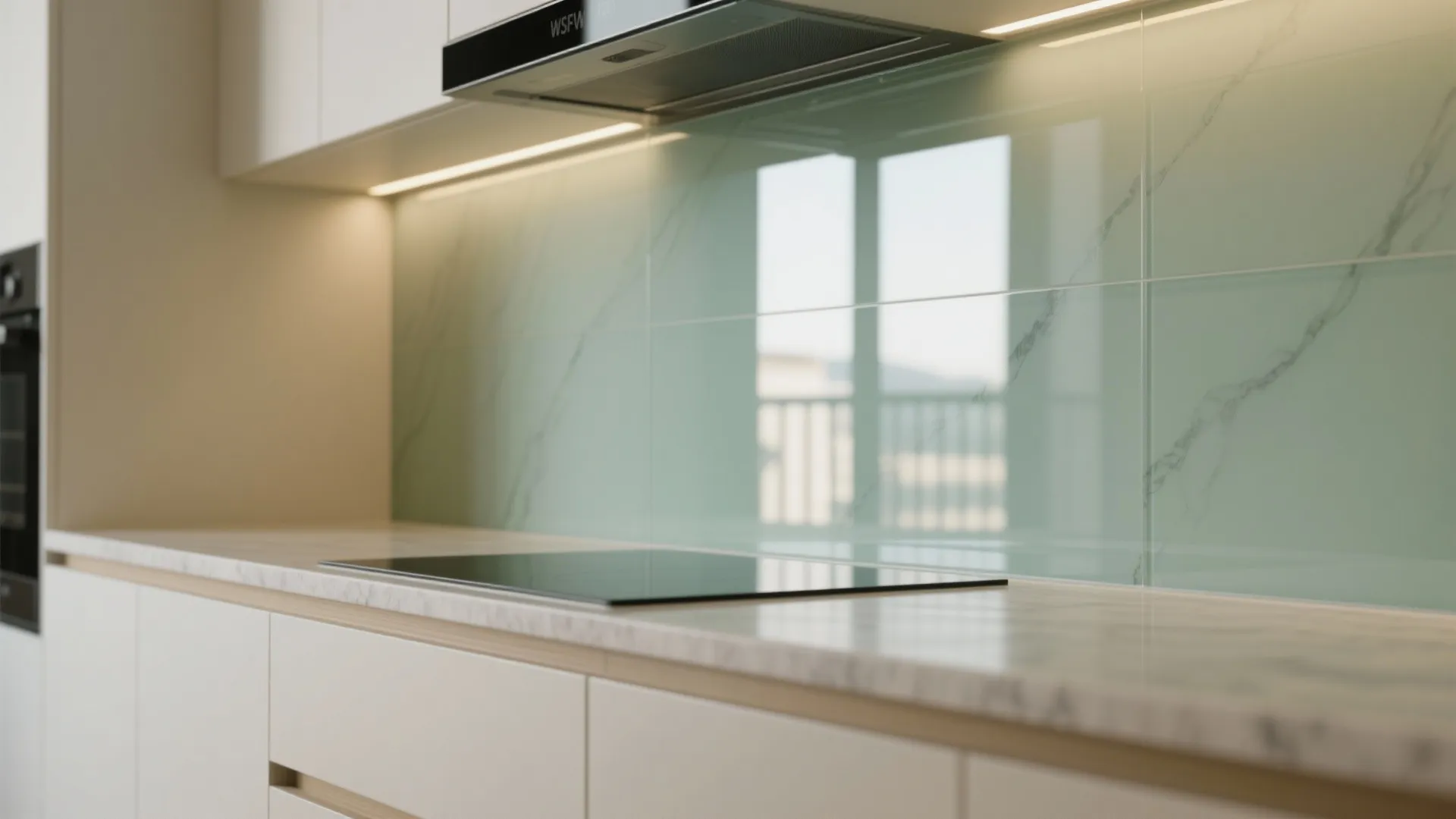 The Airy Magic of a Glass Backsplash
