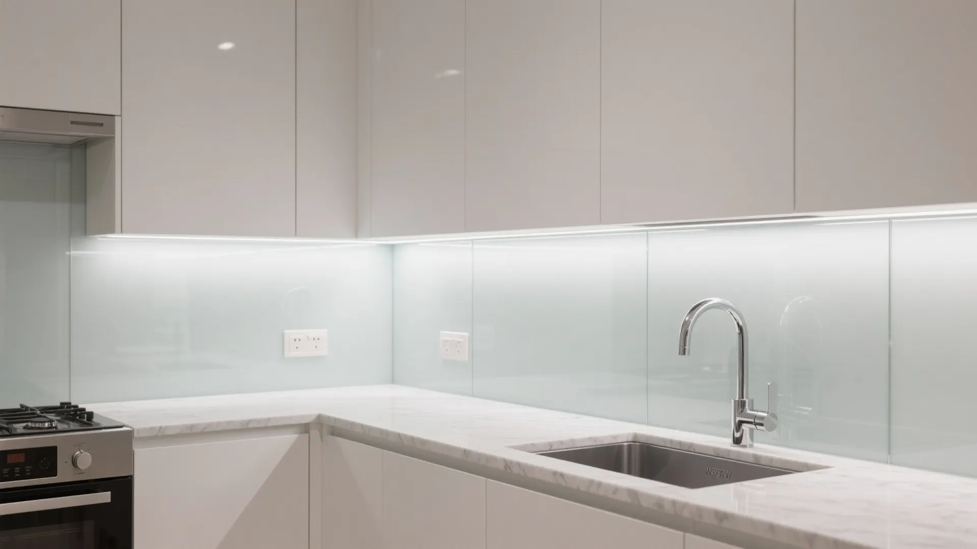 The Airy Magic of a Glass Backsplash