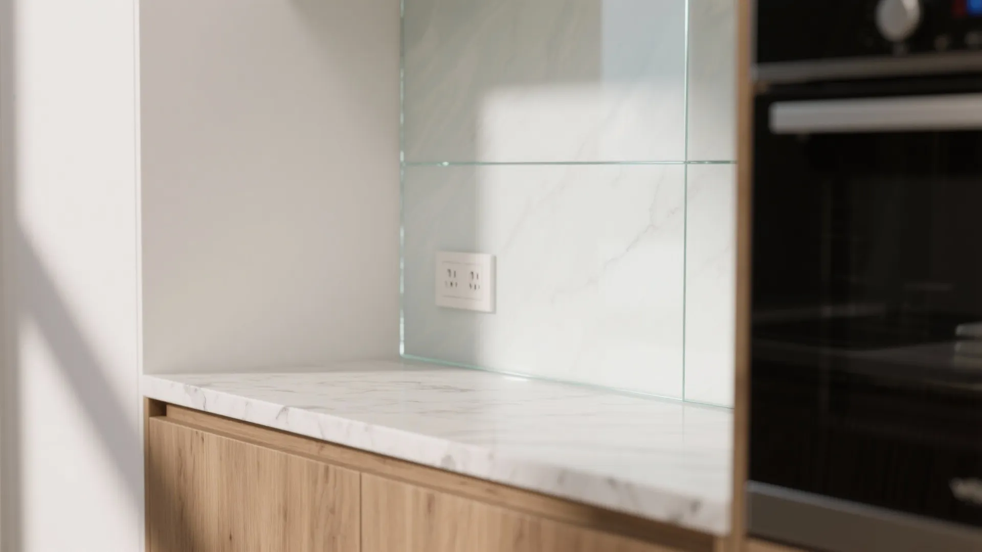 The Airy Magic of a Glass Backsplash