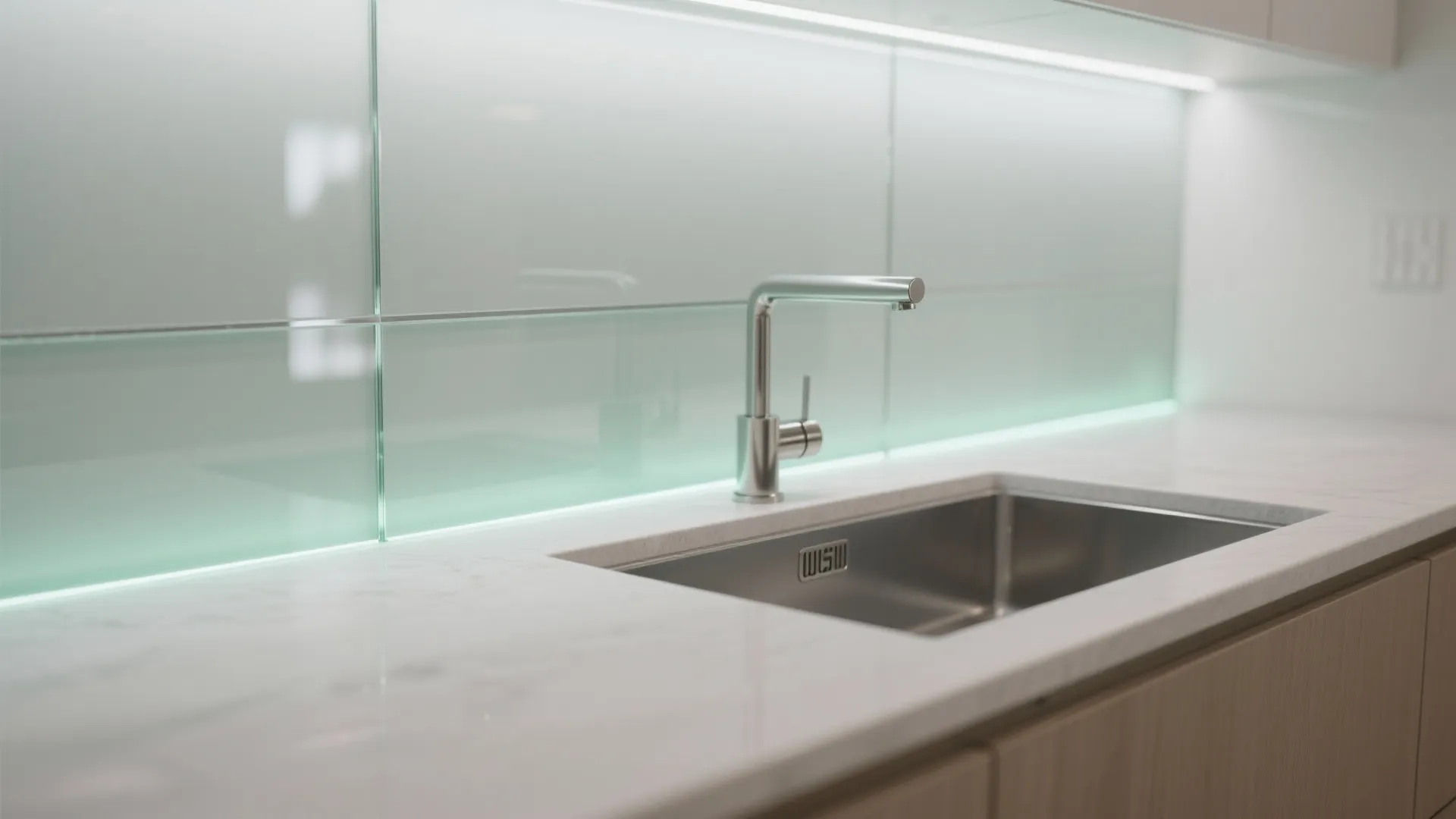 The Airy Magic of a Glass Backsplash