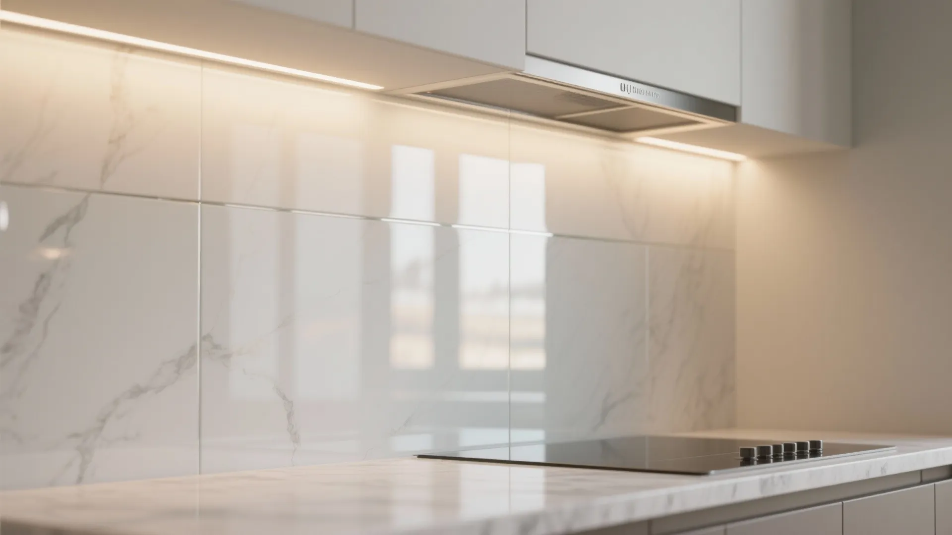 The Airy Feel of a Glass Backsplash