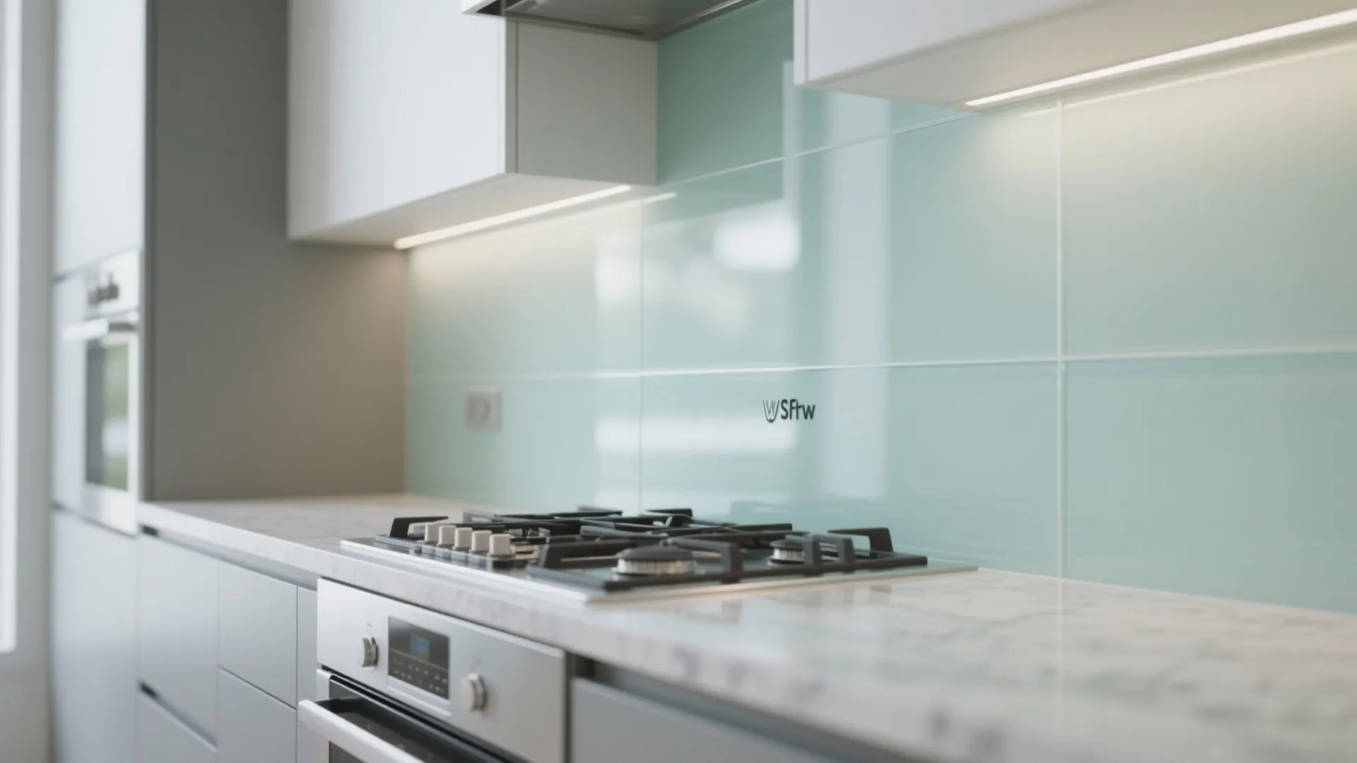 Airier Kitchen with a Glass Backsplash