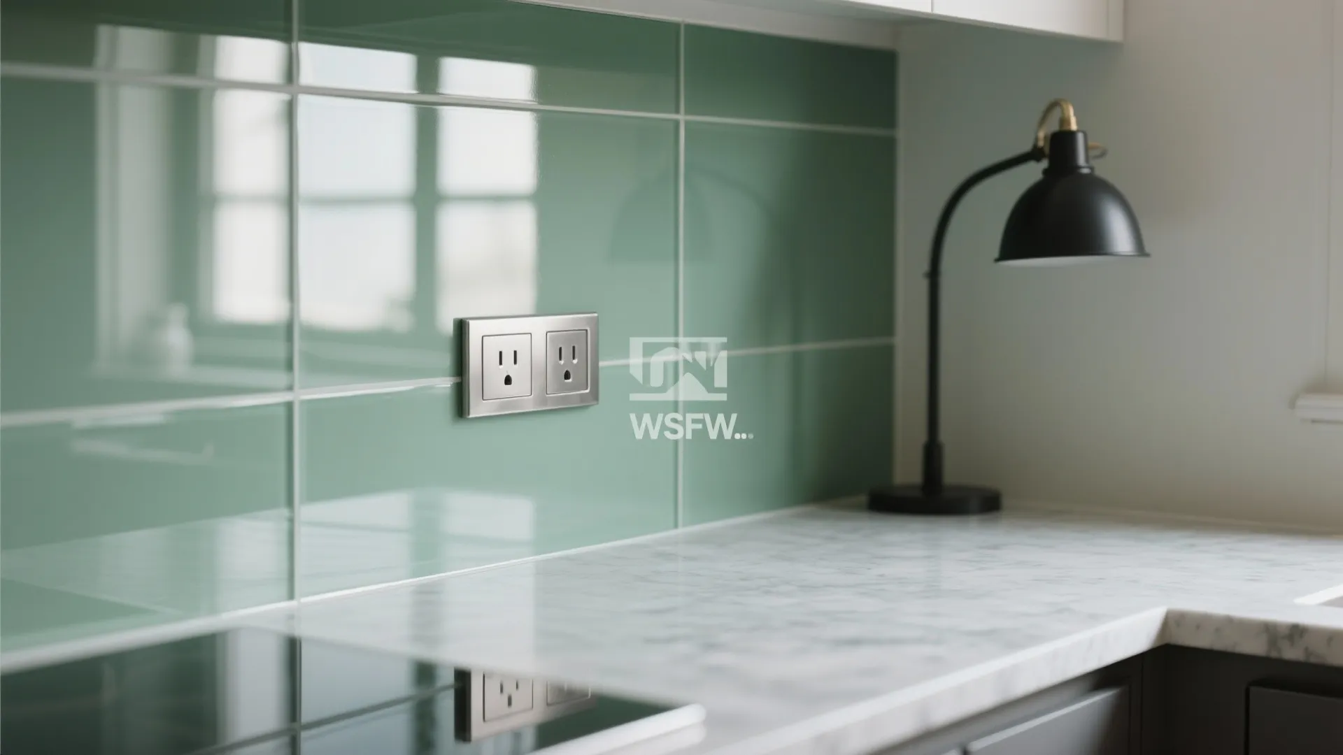 Glass backsplash for an airier kitchen