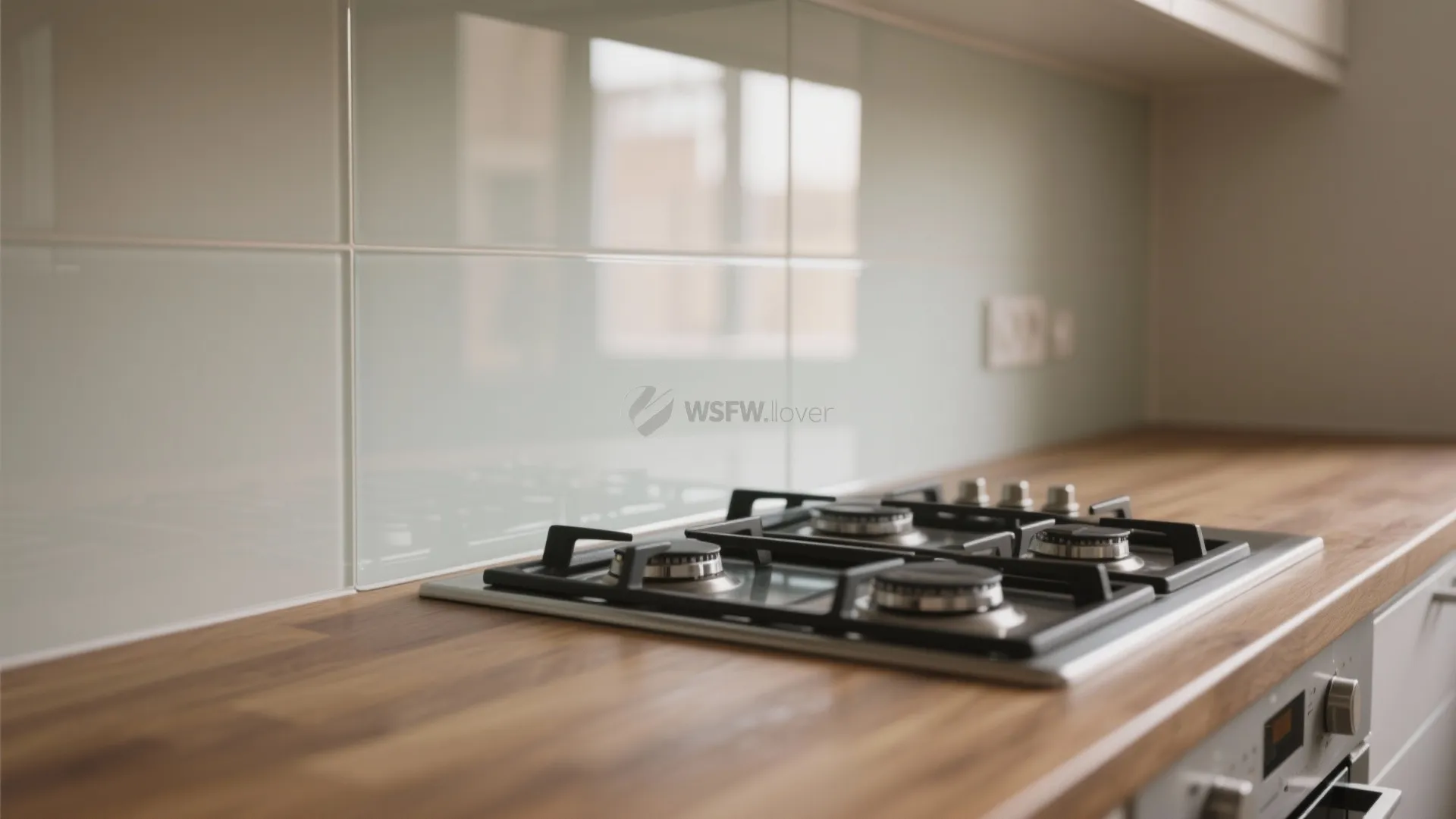 2) Glass Backsplash and Reflective Surfaces