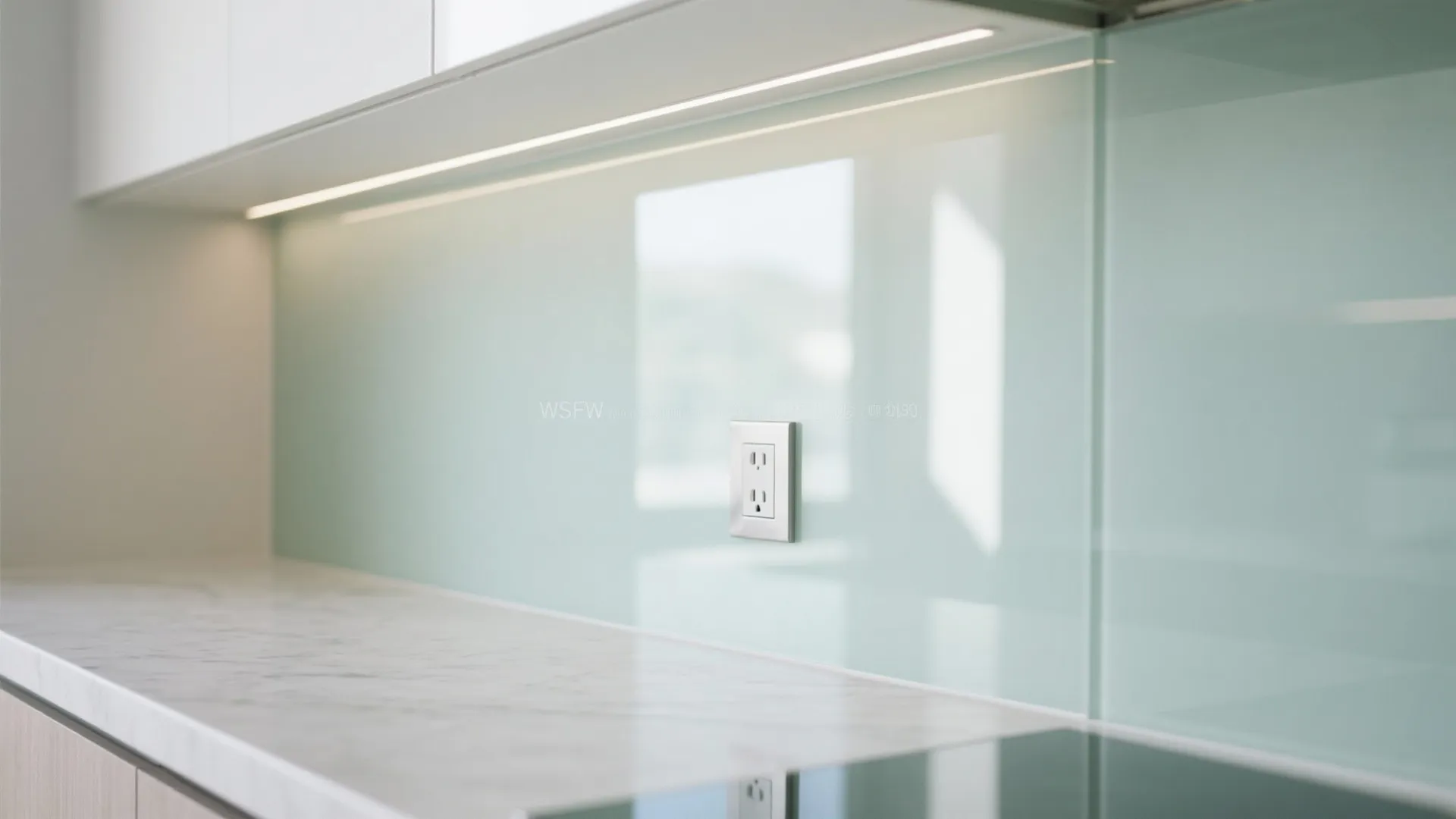 Glass Backsplash for Light, Depth, and Easy Cleaning