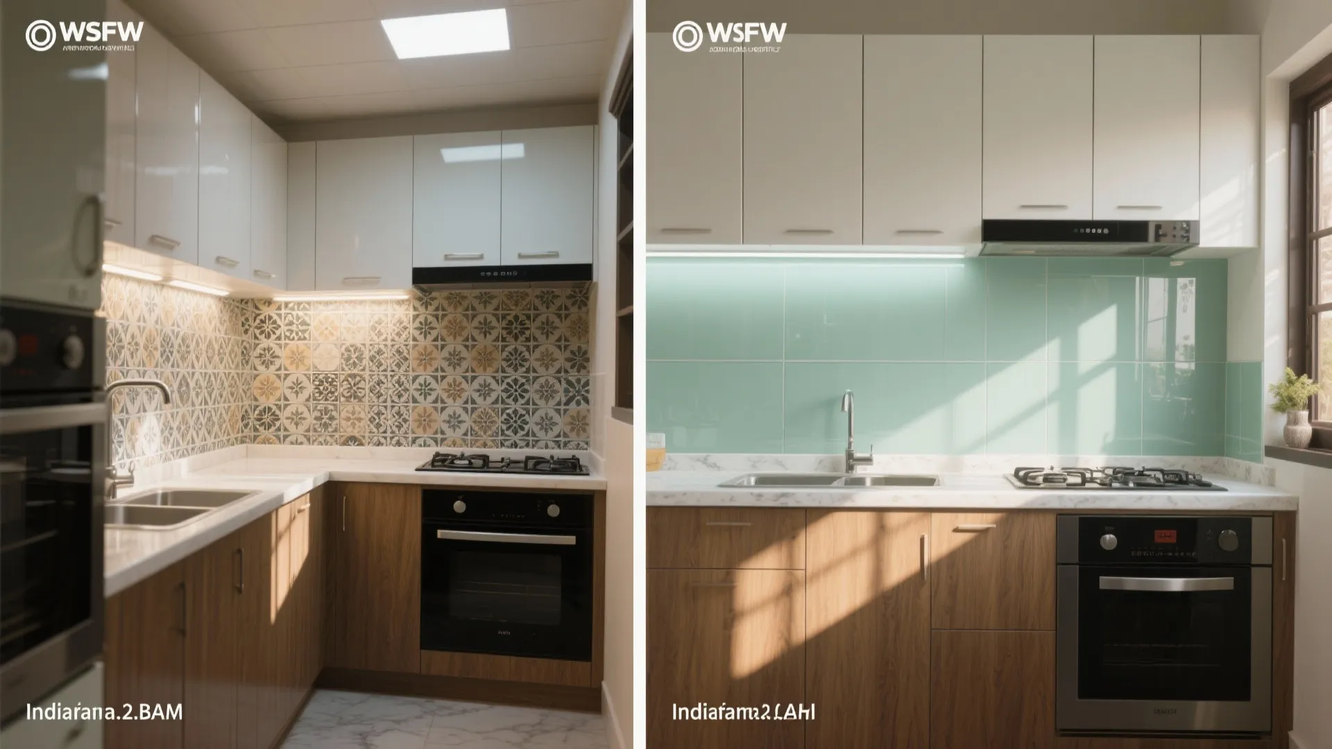 Glass Backsplash for Instant Lightness