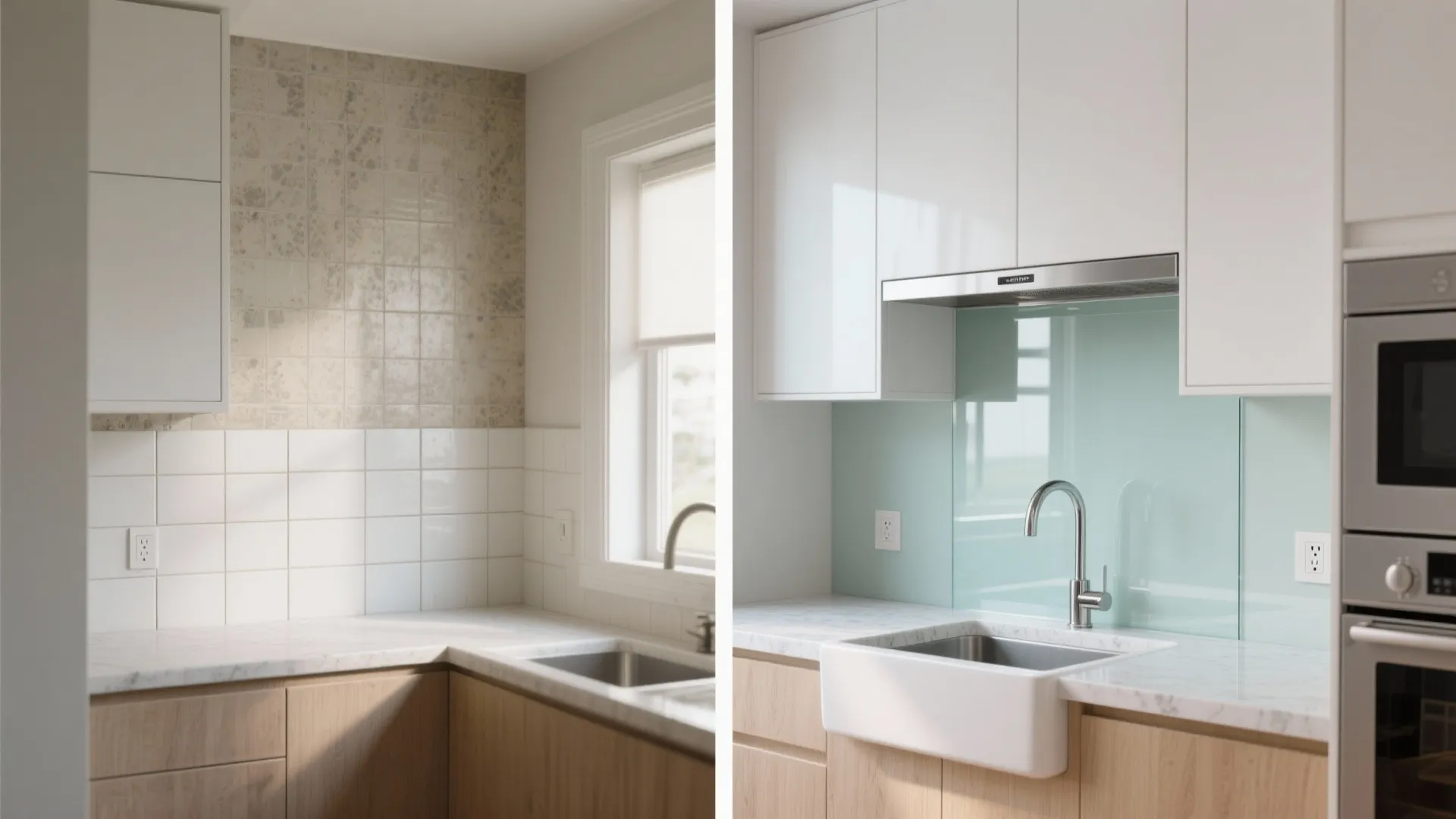 The Airy Magic of a Glass Backsplash