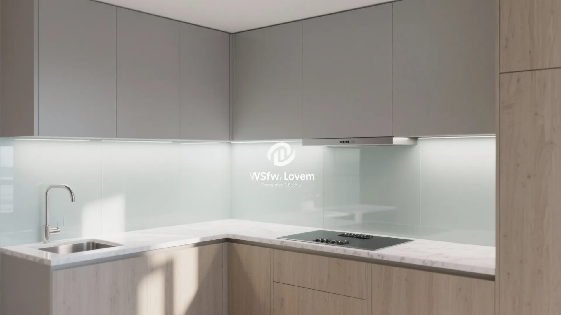 The Airy Magic of a Glass Backsplash