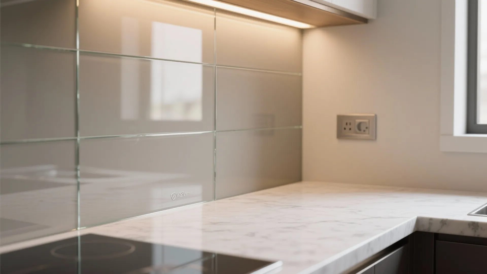 The Airy Feel of a Glass Backsplash